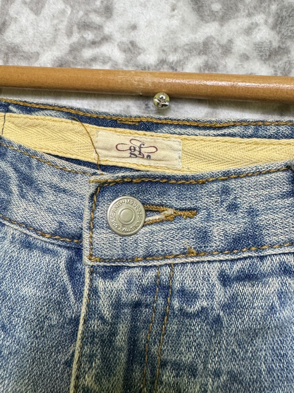 Japanese Brand The M2368 Jeans Streetwear Distressed Flare Unisex Denim Size US 31 - 9 Thumbnail