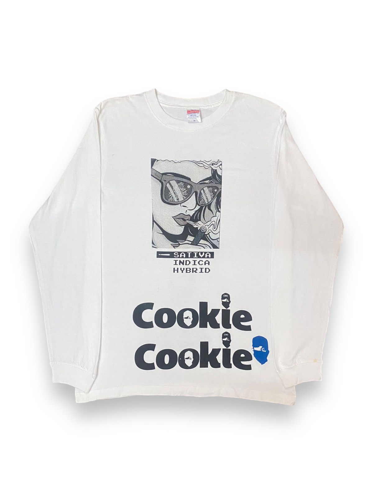 image of United Athle Art Knowledge Weed Cbd Cookies Sativa Indica in White, Men's (Size Medium)