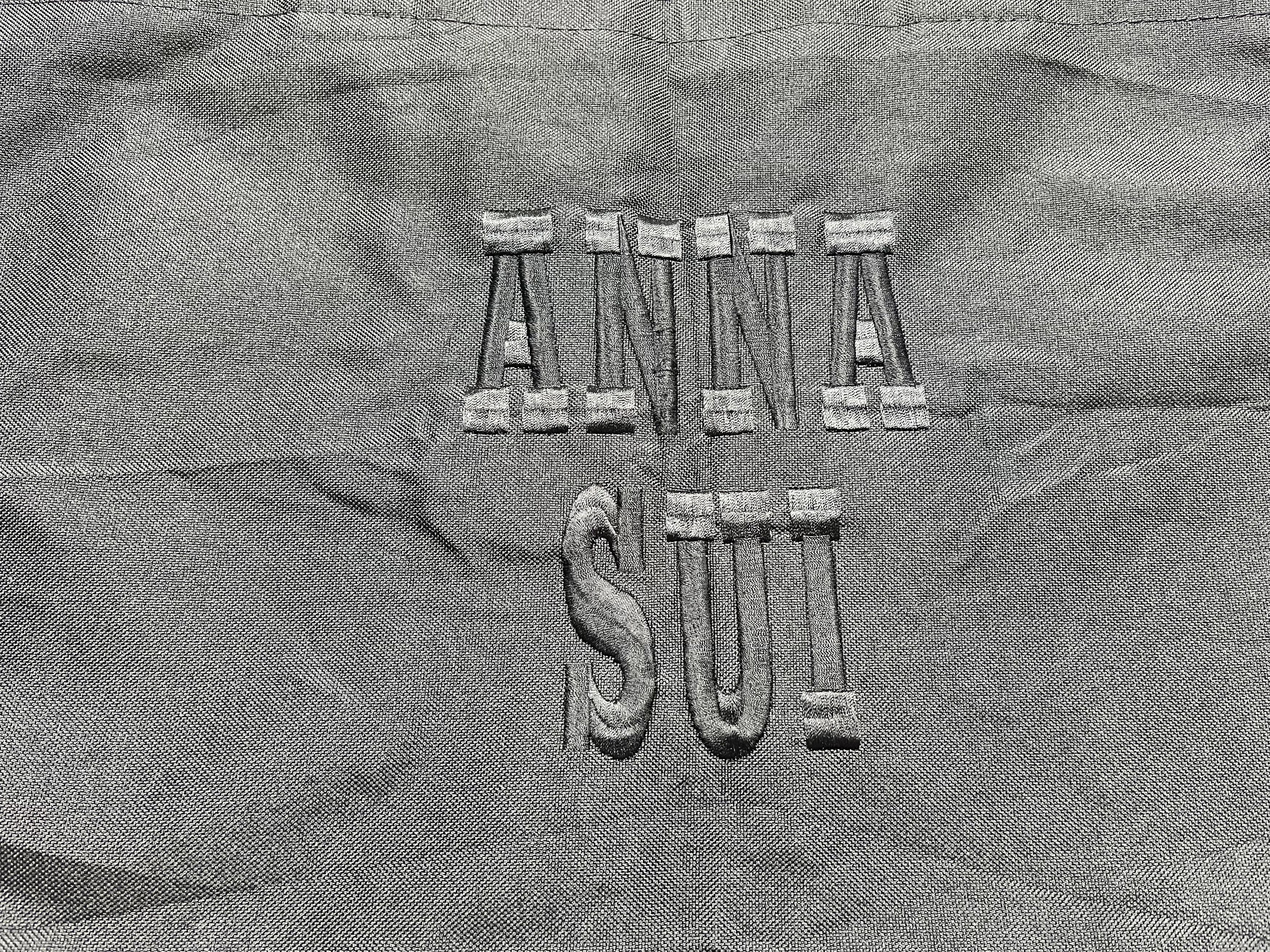 Other Anna Sui Black Embroidered Made In Usa 🇺🇸 Big Tote Bag Size ONE SIZE - 8 Thumbnail
