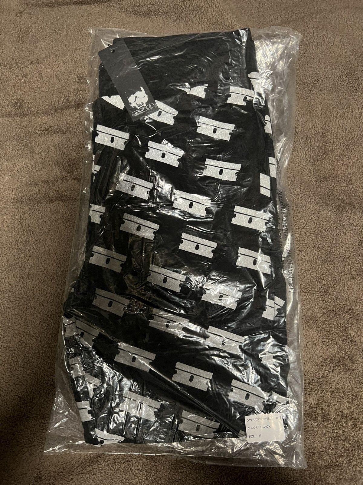 G59 Records G59 RAZOR SWEATPANT (BLACK) MEDIUM Size US 32 / EU 48 - 1 Thumbnail