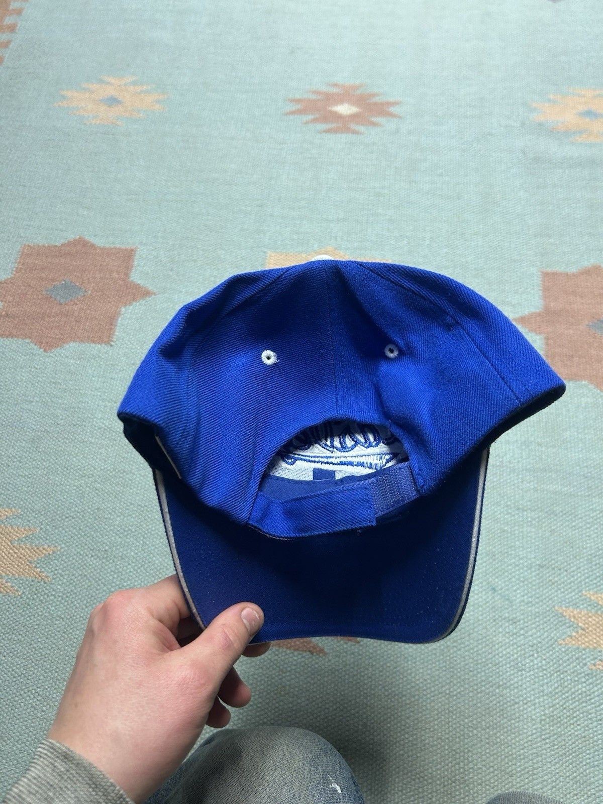Vintage Vtg strapback hat cap Las Vegas Nevada script embroidered Size ONE SIZE - 4 Thumbnail