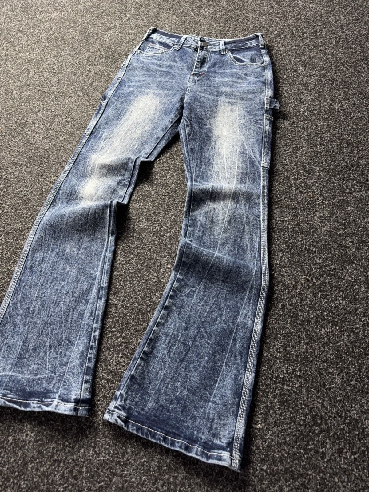 Japanese Brand × Vintage Vintage 90s Low Waist Flare Jeans Y2K Japanese Vibe Size 27" / US 4 / IT 40 - 3 Thumbnail