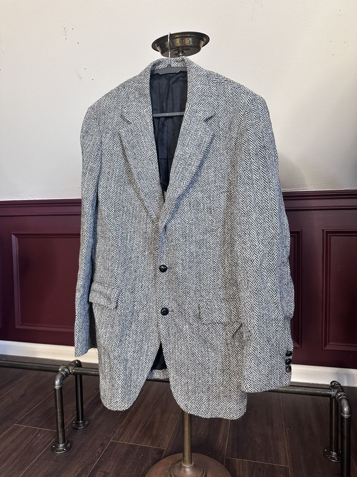 Harris Tweed HARRIS TWEED vintage herringbone wool jacket Size 40L - 1 Thumbnail