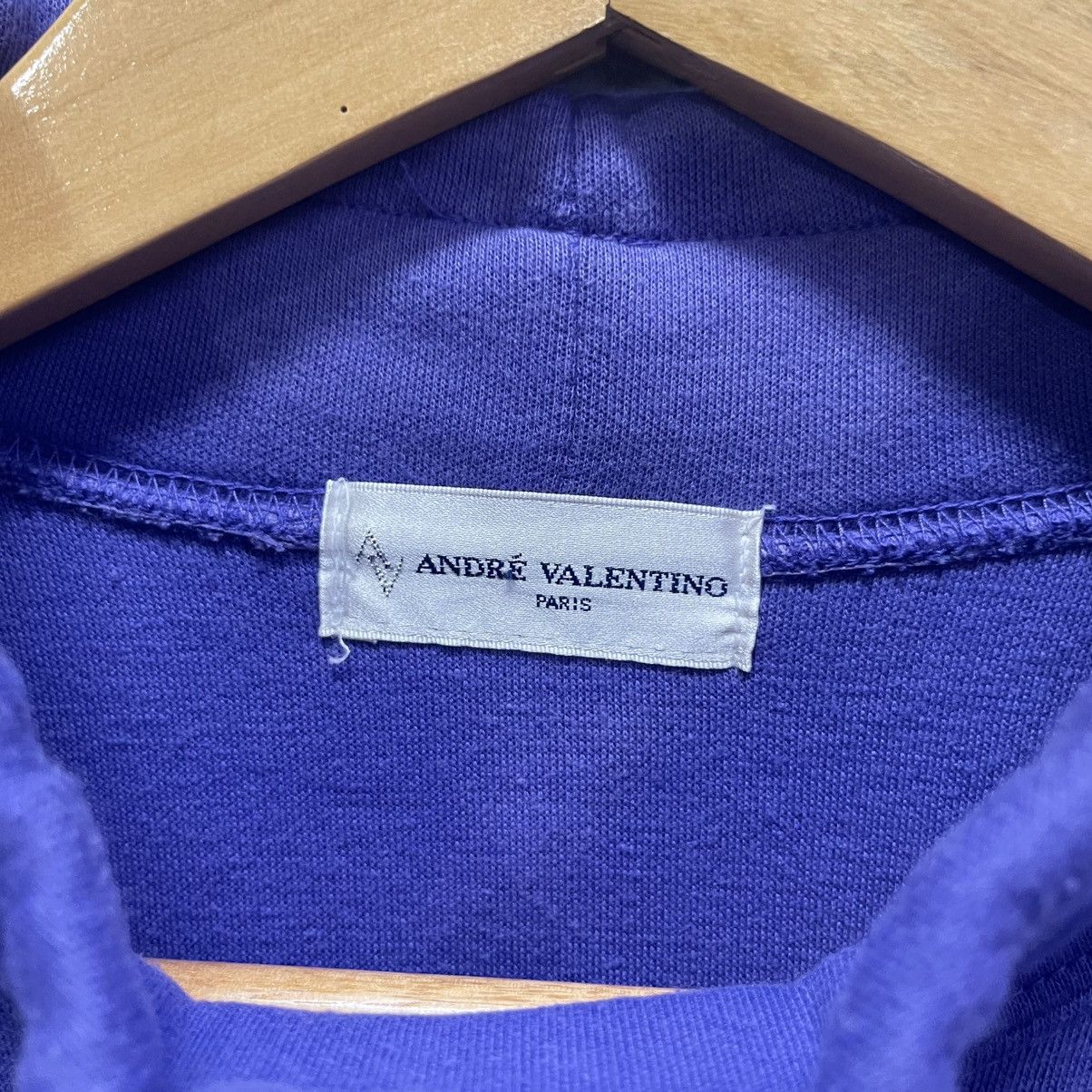 Vintage Vintage André Valentino Paris Embroidered Purple Sweatshirt Size US M / EU 48-50 / 2 - 7 Thumbnail