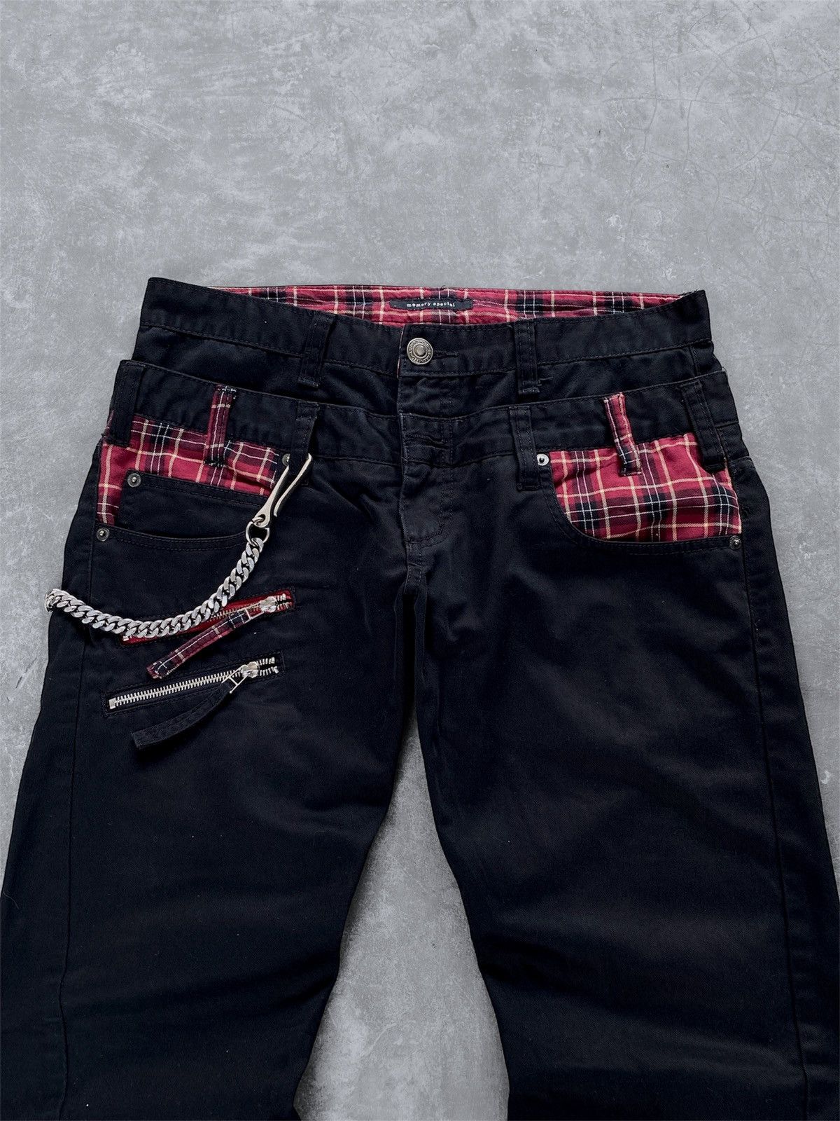 Hysteric Glamour PPFM Style Double Waist Pants Punk Style ✨ Size US 30 / EU 46 - 3 Thumbnail
