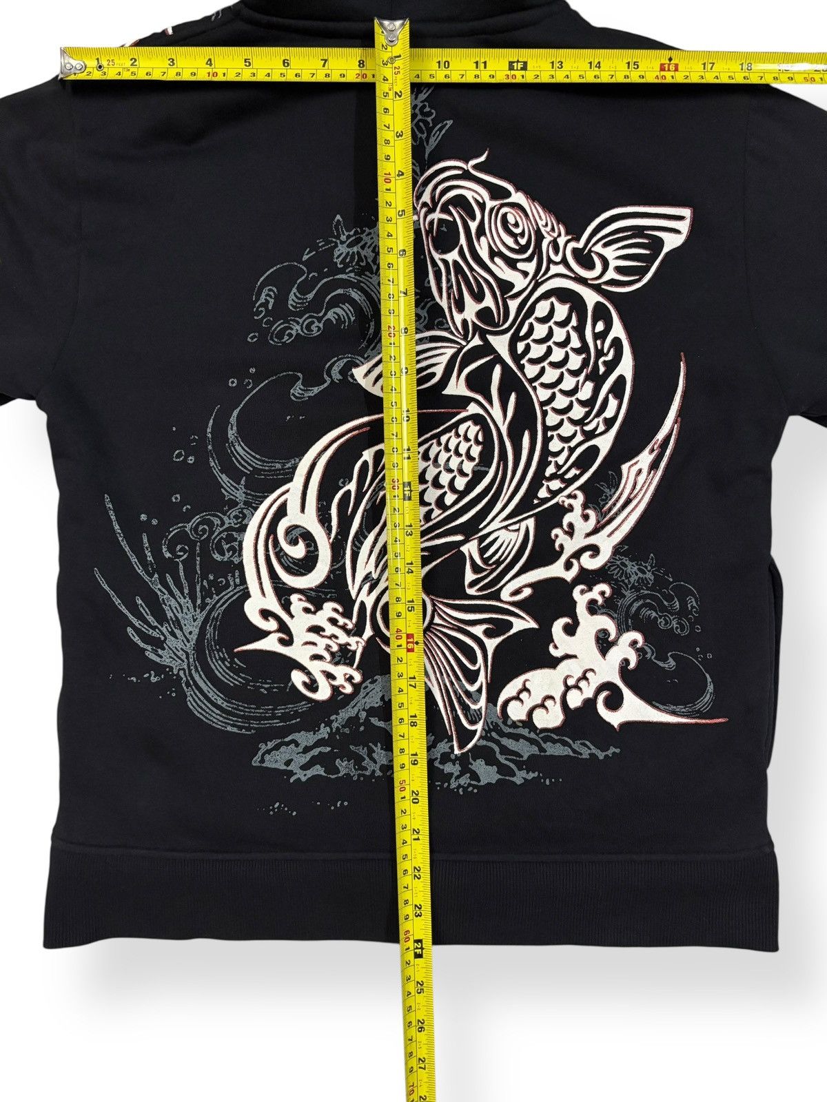 If Six Was Nine Japanese Brand Sukajan Koi Fish Printed Faux Fur Hoodie Size US M / EU 48-50 / 2 - 16 Thumbnail