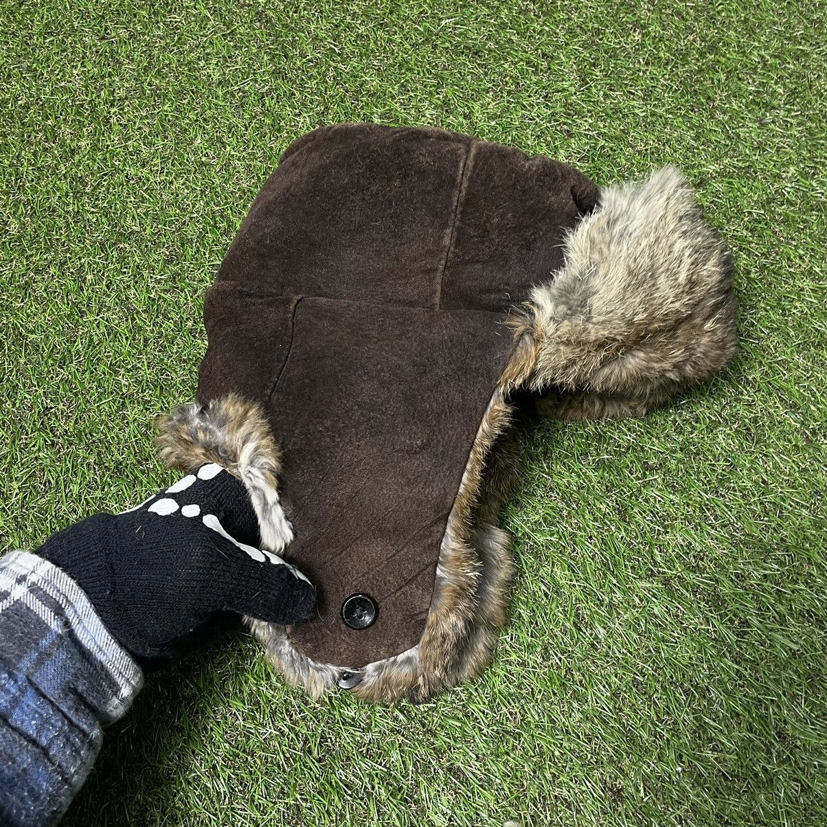 Vintage Vintage Y2K Fuzzy Beanie Mohair Alt Streetwear Baggy Logo OS Size ONE SIZE - 5 Thumbnail