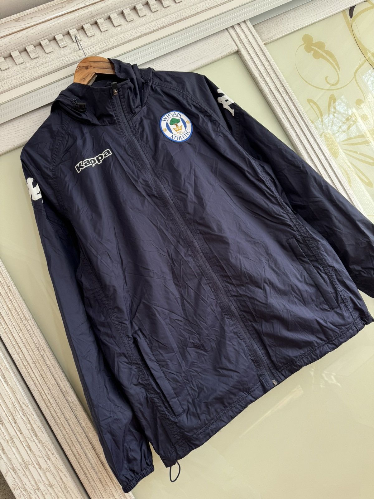 Kappa Wigan Athletic 2017-2018 Soccer Track Jacket Football Jersey Size US M / EU 48-50 / 2 - 4 Thumbnail