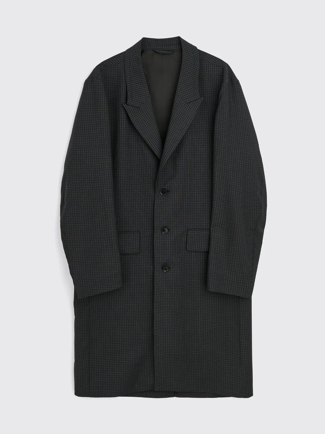 Tres Bien 💚 Très Bien Peak Lapel Coat Virgin Wool Black Check NEW Size US S / EU 44-46 / 1 - 1 Thumbnail