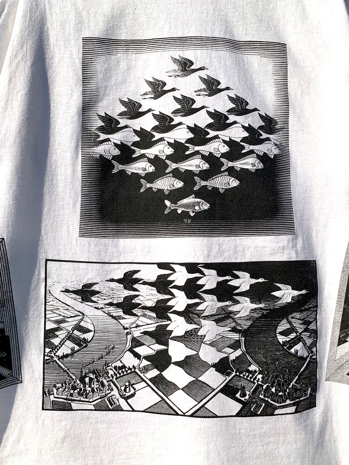 Vintage 1991 Vintage MC Escher All Over Print T-Shirt Tee 90s Size US L / EU 52-54 / 3 - 7 Thumbnail