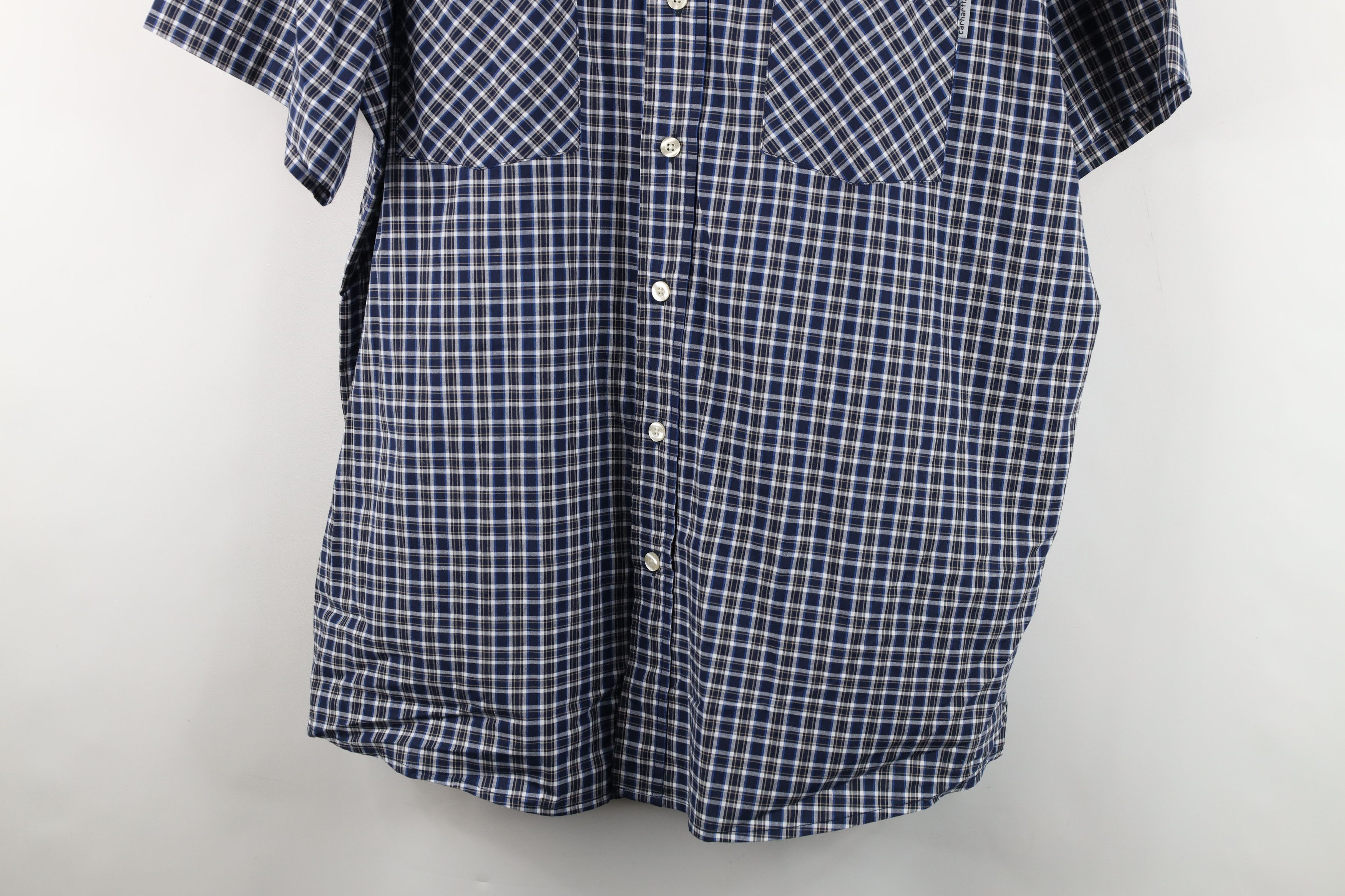 Carhartt Vintage Carhartt Pocket Short Sleeve Button Down Shirt Plaid Size US XXL / EU 58 / 5 - 3 Thumbnail