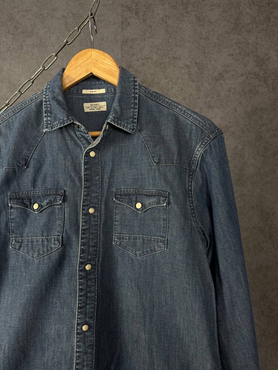 Allsaints Allsaints vintage denim shirt Size US S / EU 44-46 / 1 - 2 Thumbnail