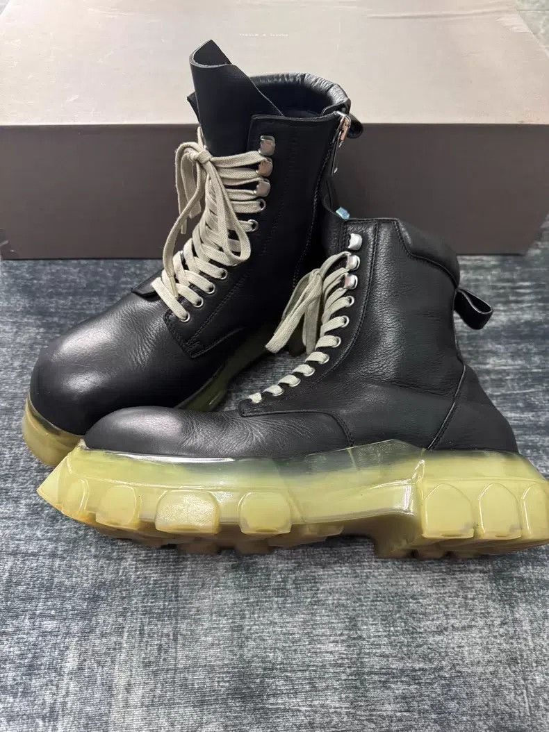 Rick Owens RICK OWENS Transparent Octopus Sole Military Boots Size US 11 / EU 44 - 1 Thumbnail