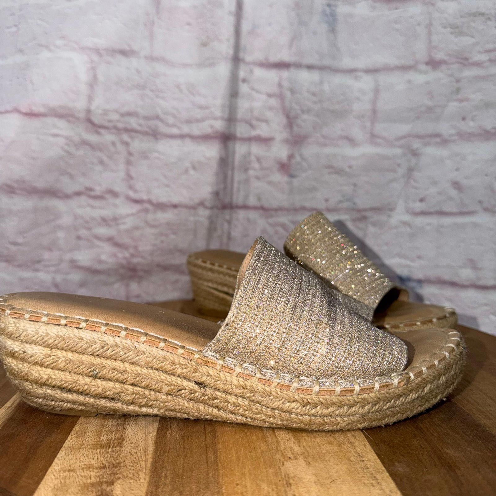 Other Catherine Malandrino Gold Espadrille Sandals Size 7 Size US 7 / IT 37 - 2 Thumbnail