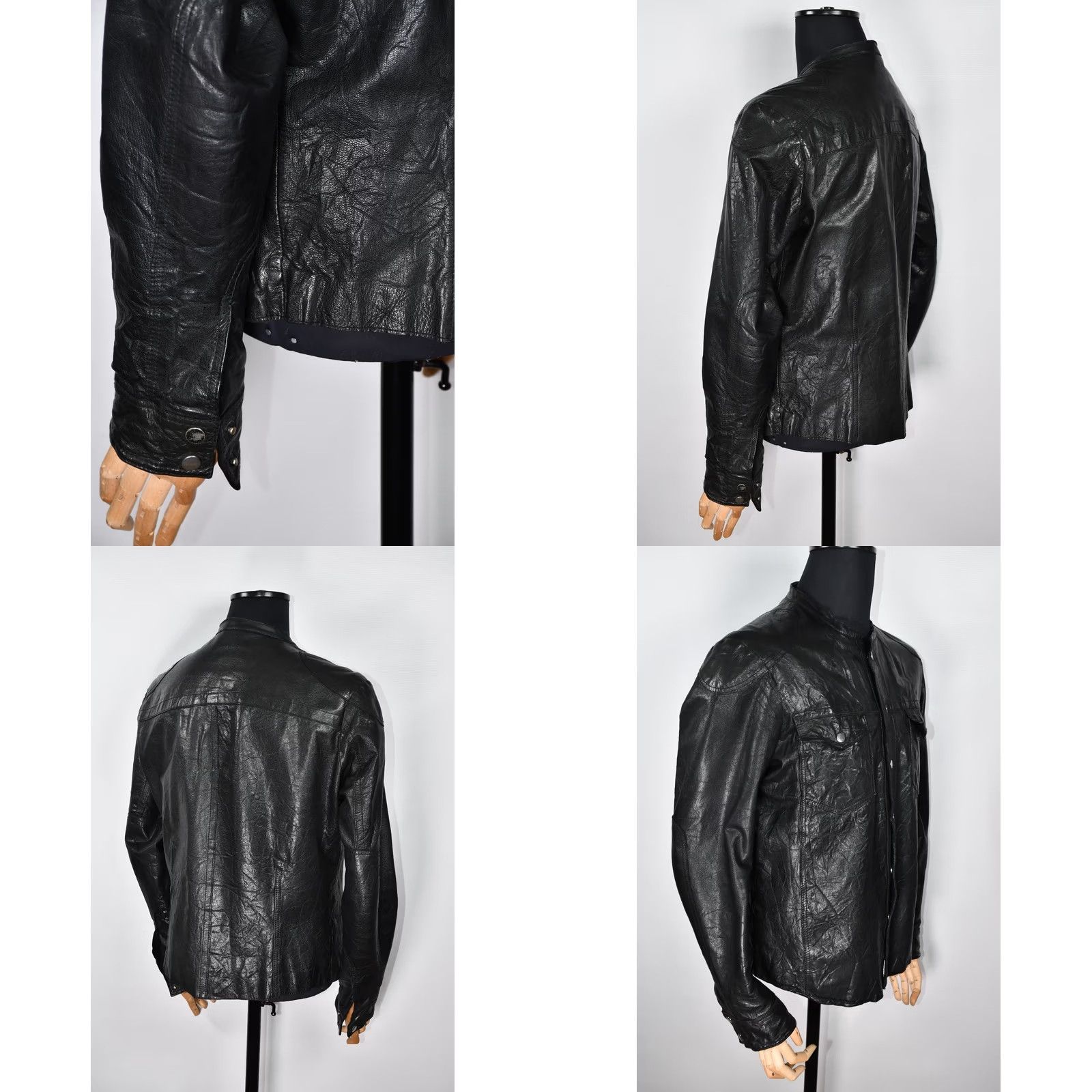 Allsaints All Saints Demon Shirt Jacket Men L Leather Black 58cm Chest 68cm Length Vintage? No Size US L / EU 52-54 / 3 - 8 Thumbnail