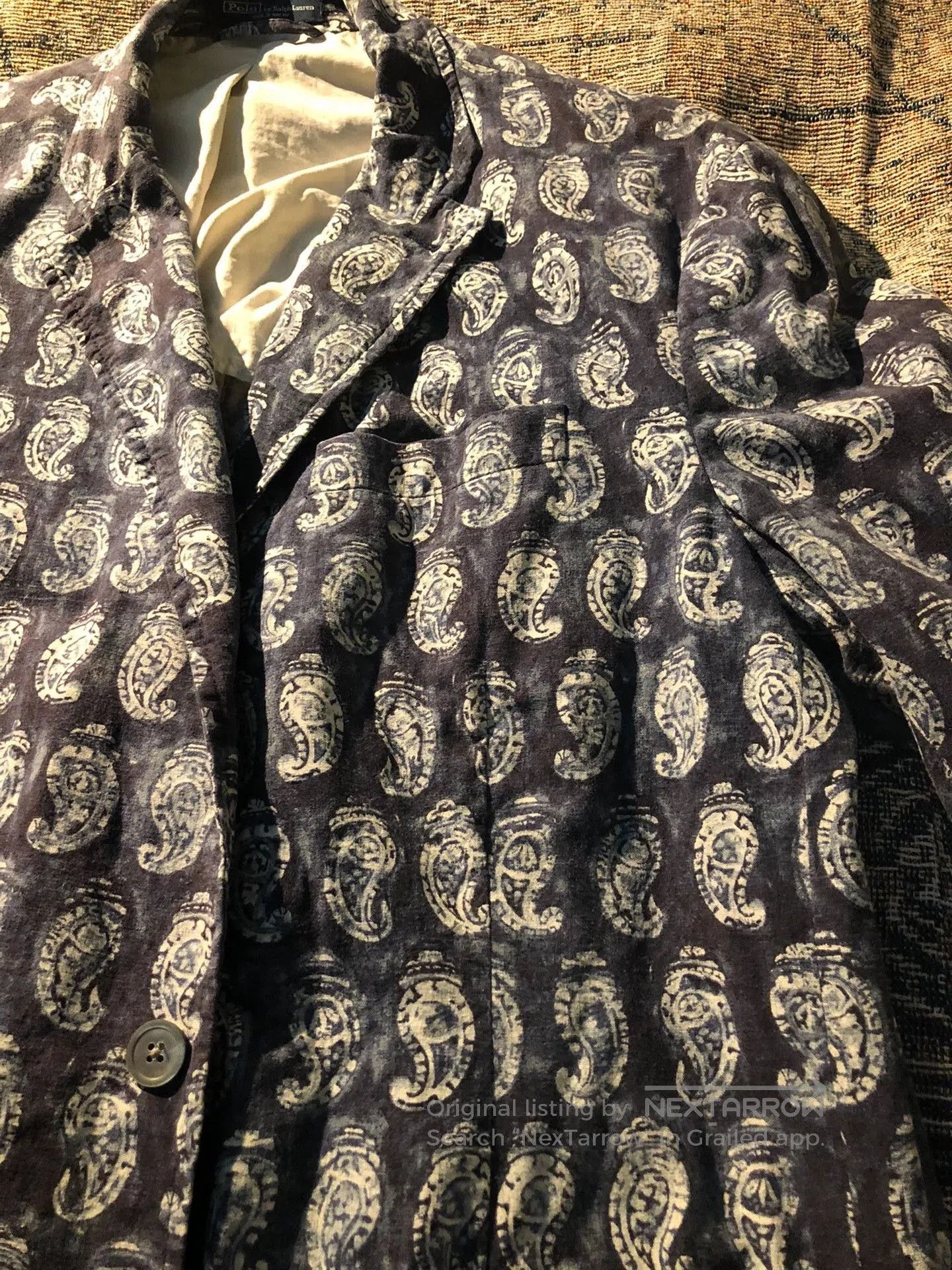 Polo Ralph Lauren Polo Ralph Lauren Vintage Indigo Paisley Suit. Size US XXL / EU 58 / 5 - 2 Thumbnail