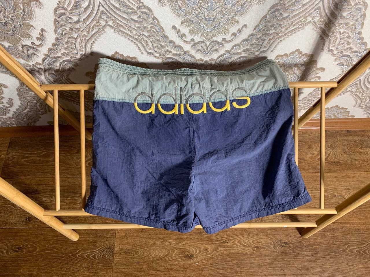 Adidas × Vintage VERY RARE ADIDAS RETRO NYLON BIG LOGO SHORTS WEST IN GERMANY Size US 36 / EU 52 - 1 Thumbnail