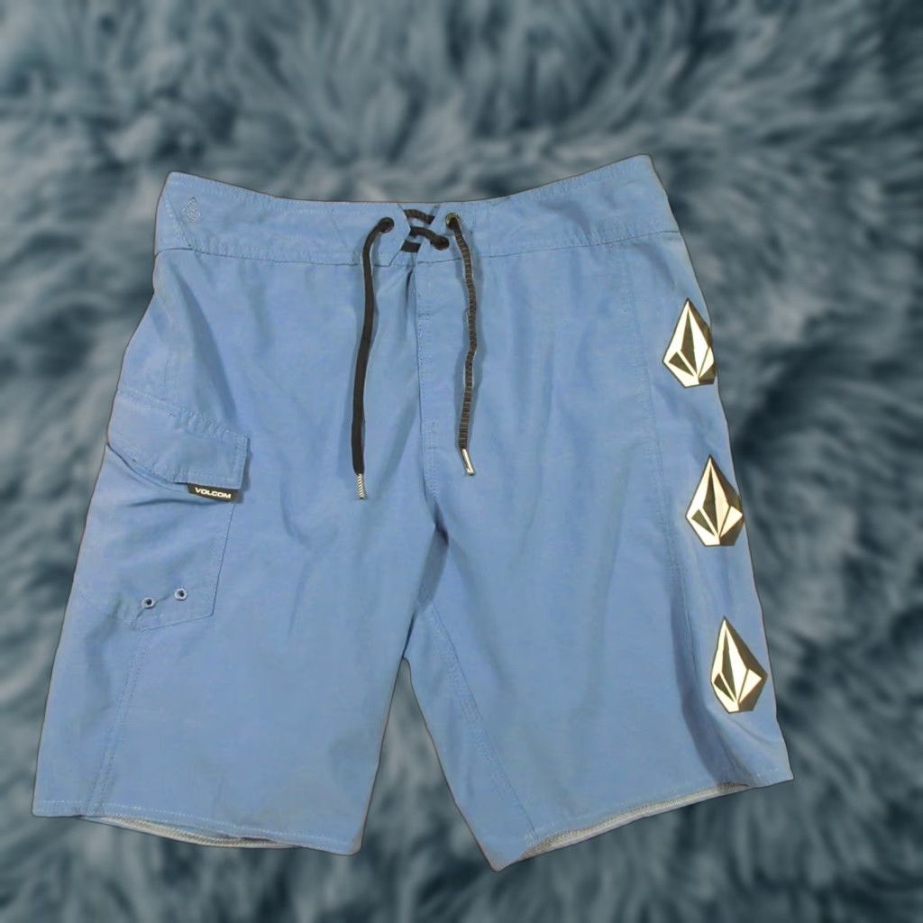 Volcom Volcom Board Shorts Mens 29 Blue Mod Tech Lightweight Quick Dry Surfing Hybrid Size US 29 - 1 Thumbnail