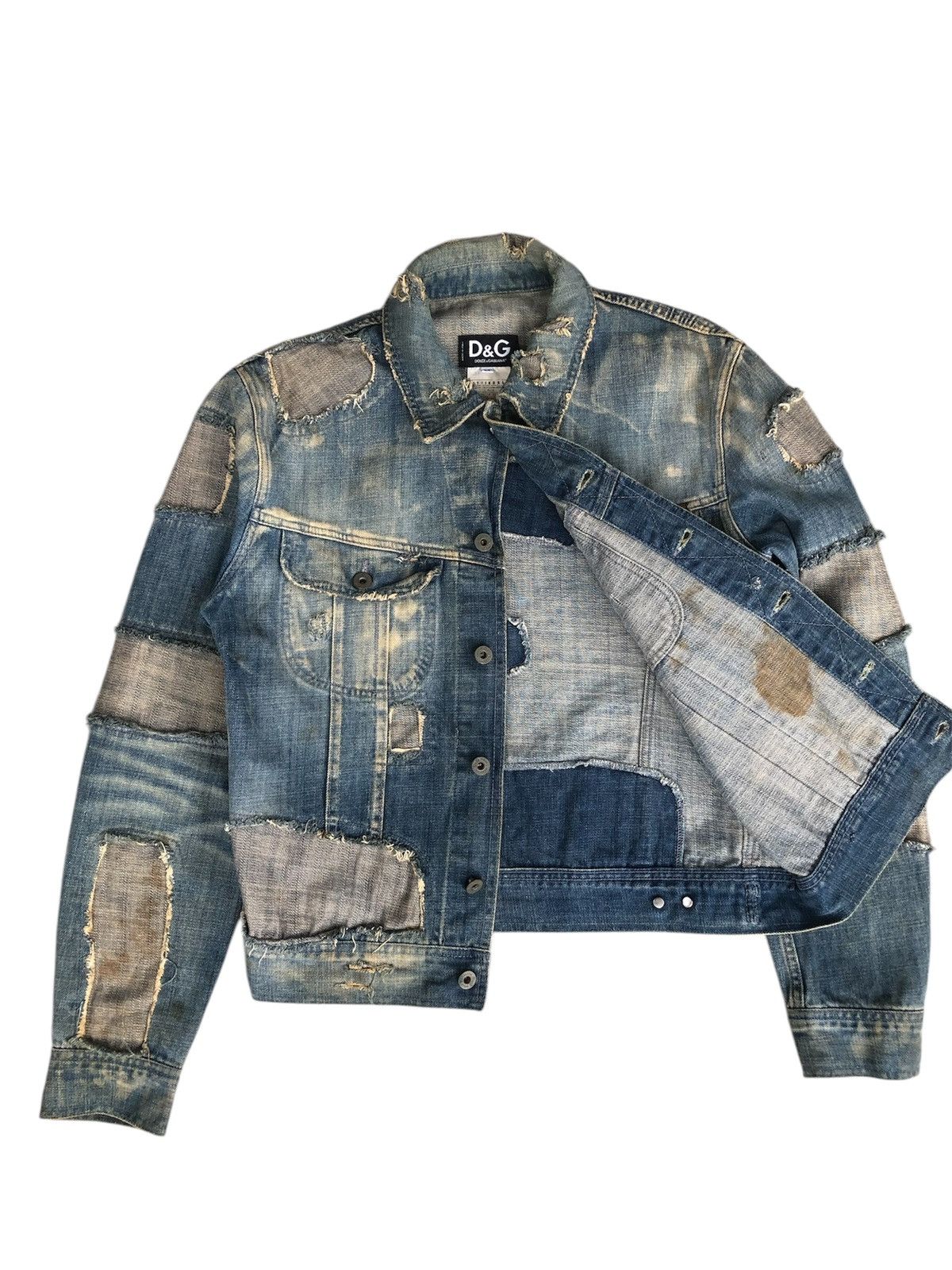 Dolce & Gabbana Dolce & Gabbana Boro Patchwork Distressed Denim Size US M / EU 48-50 / 2 - 5 Thumbnail