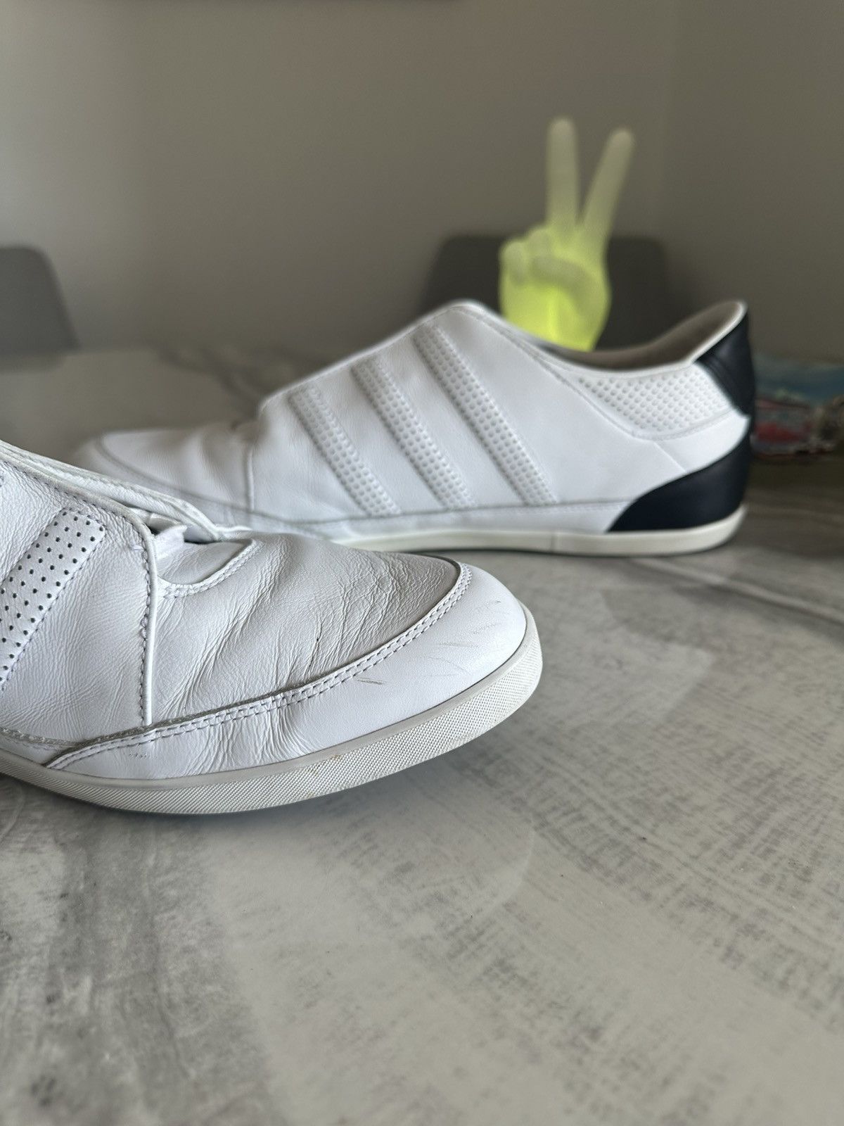 Y-3 Adidas Y-3 by Yohji Yamamoto Honja Low Sneakers White Black Size US 12 / EU 45 - 6 Thumbnail