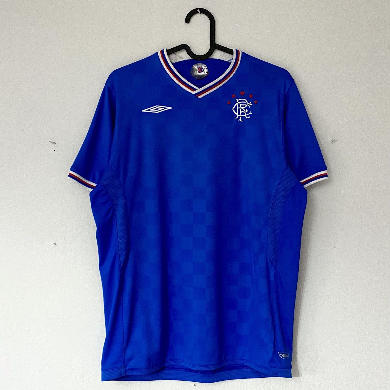Umbro 2009 2010 Rangers Glasgow Home Hummel Soccer Jersey Shirt FC Size US S / EU 44-46 / 1 - 2 Thumbnail