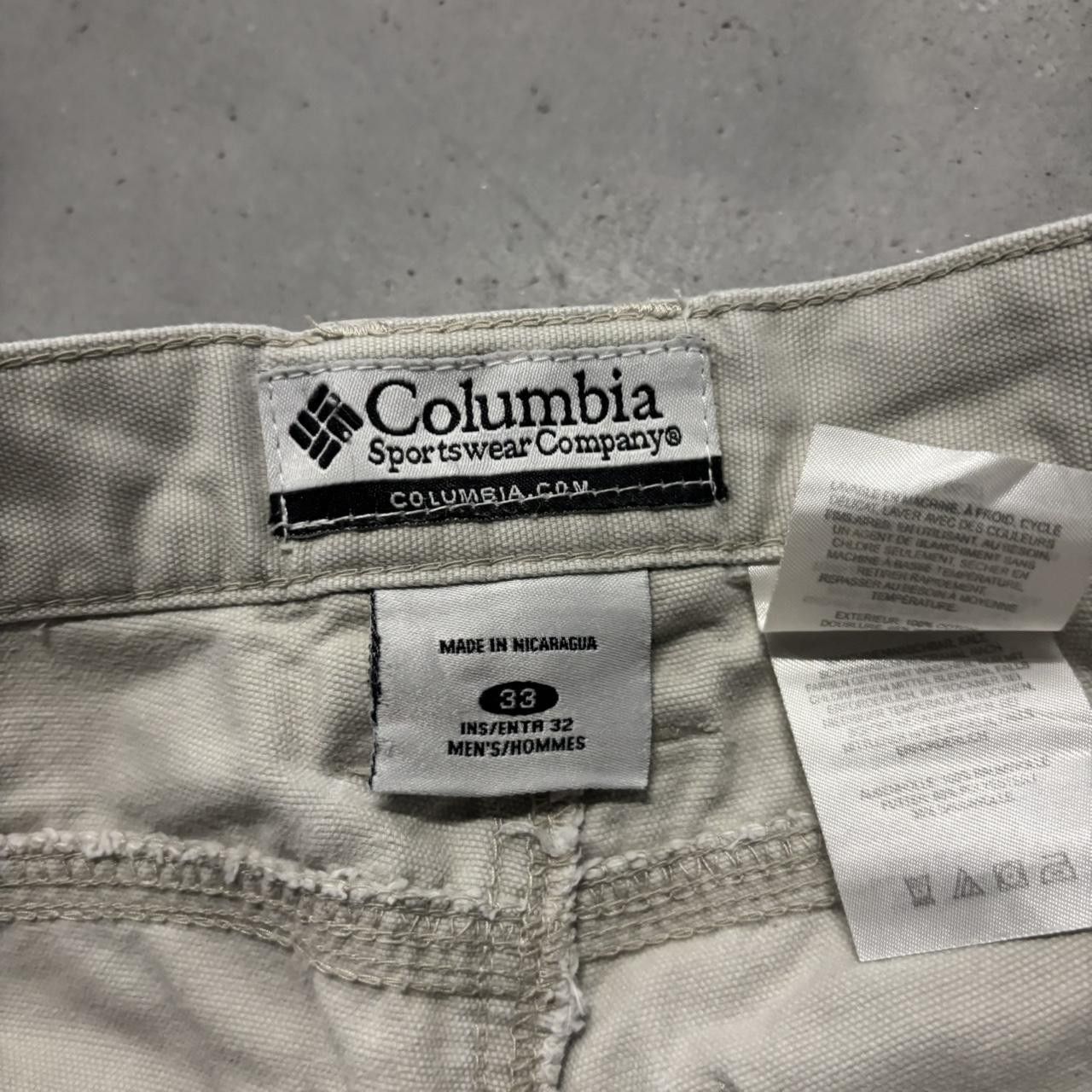 Japanese Brand × Vintage Crazy Vintage Y2K/2000s Baggy White Streetwear Workwear Skater Carpenter Pants! Size US 33 - 8 Thumbnail