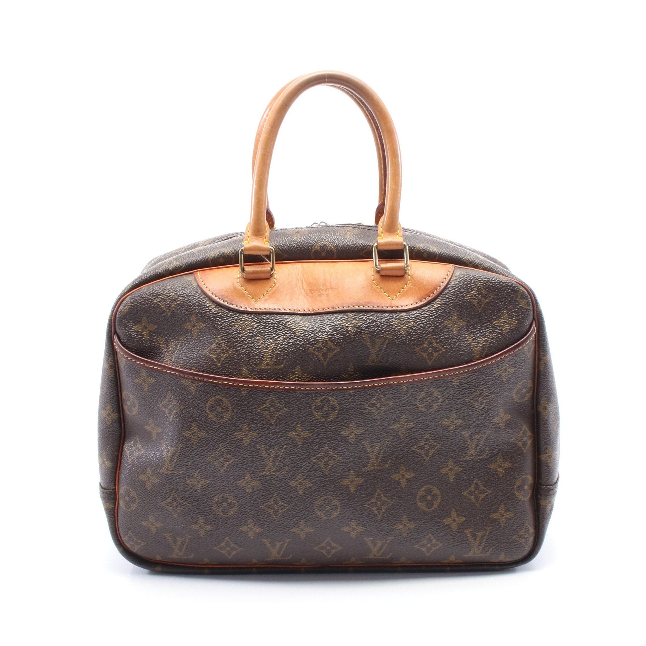 Louis Vuitton Louis Vuitton Deauville Bowling Vanity Monogram Handbag Leather Brown Size ONE SIZE - 1 Thumbnail