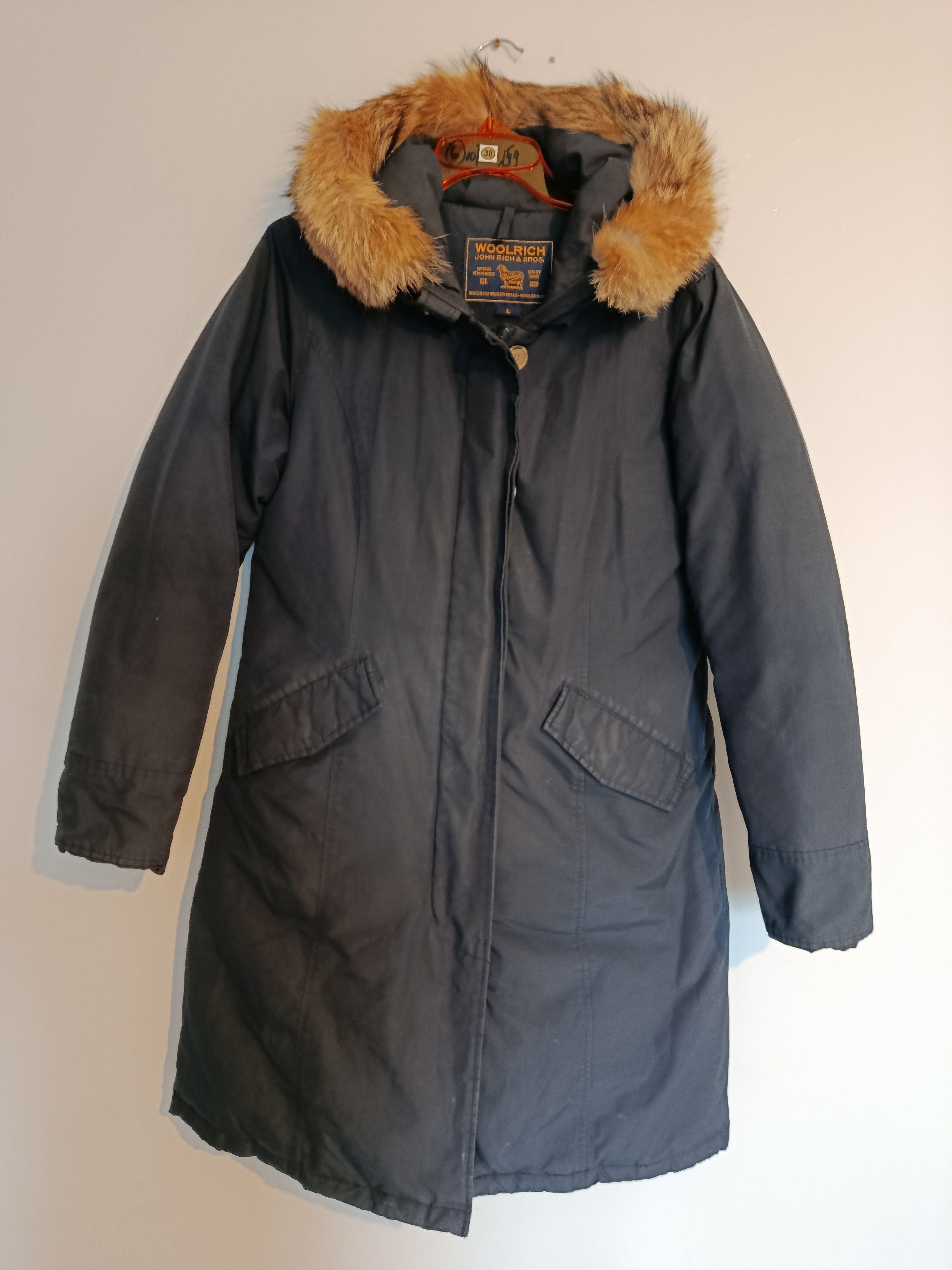Woolrich Woolen Mills classic Woolrich parka with a fur-trimmed hood. Size L / US 10 / IT 46 - 1 Thumbnail