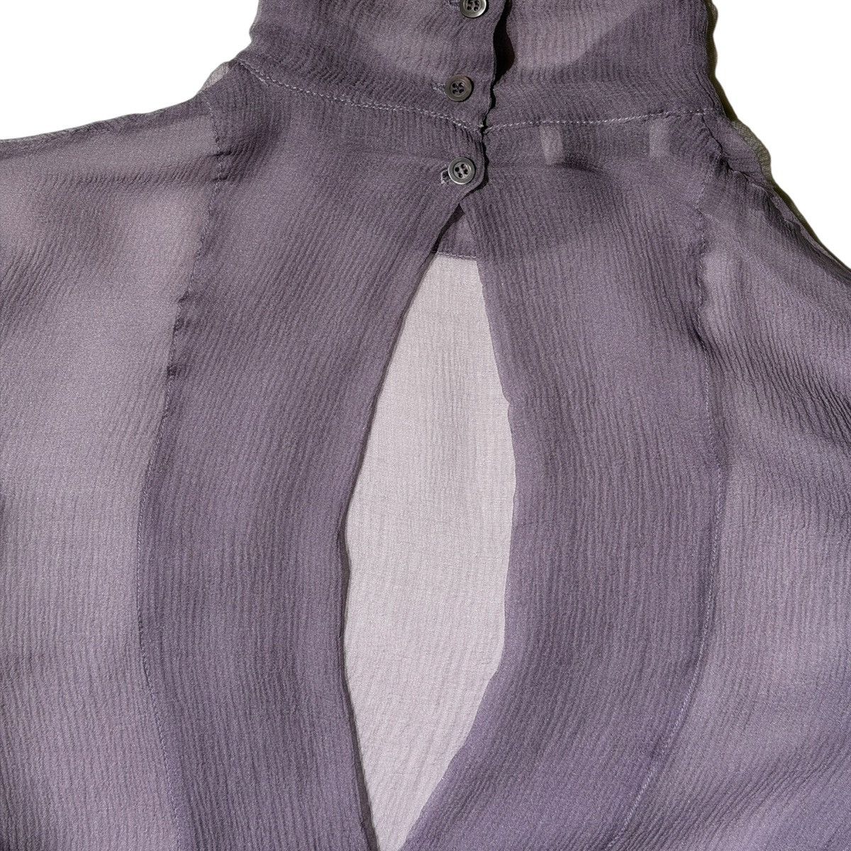 Dries Van Noten Silk flared sleeve conis blouse Size XS / US 0-2 / IT 36-38 - 2 Thumbnail