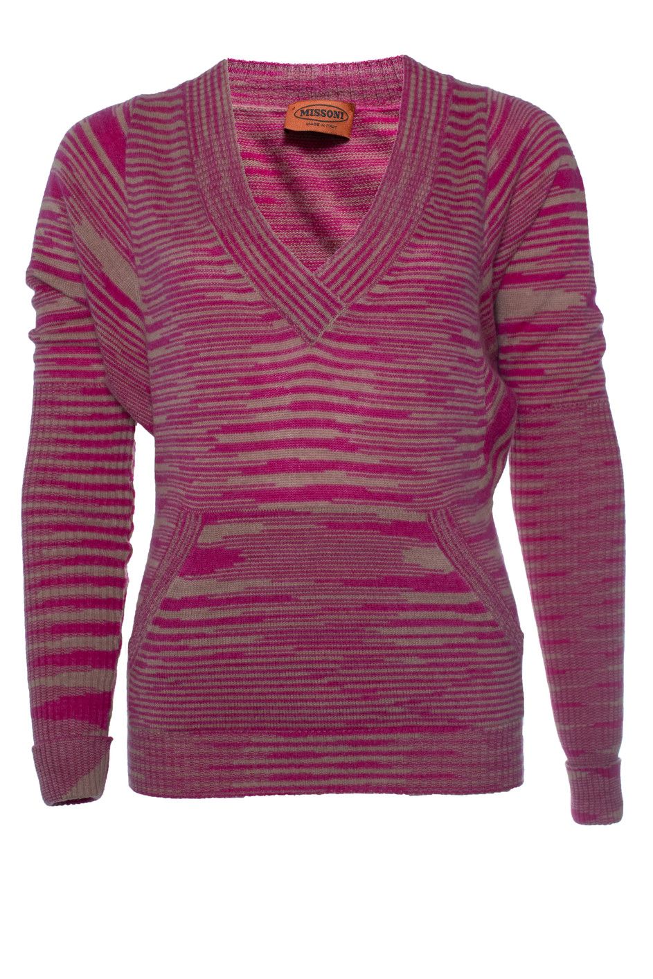 Missoni Missoni, striped sweater in pink and beige Size XS / US 0-2 / IT 36-38 - 1 Thumbnail