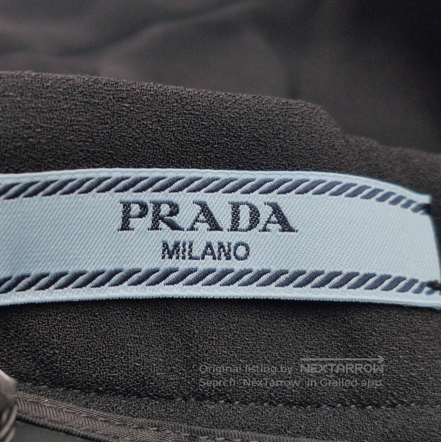 Prada Prada Solid Color Tie Waist Skirt . Size 37" - 4 Thumbnail