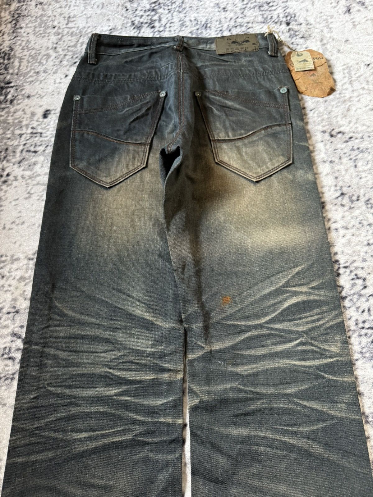 GOSTAR DE FUGA Fuga Style D.L.N Japan Mud Black Wash Studded Jeans Size US 28 / EU 44 - 12 Thumbnail