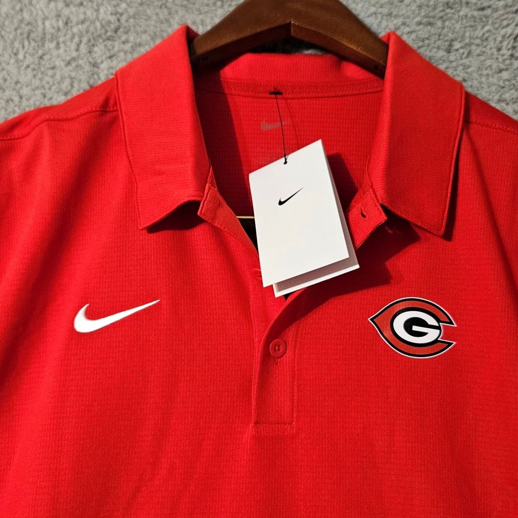 Nike Nike Mens Dry Franchise Polo Shirt S/S Red Size Medium NWT w/ Logo Size US M / EU 48-50 / 2 - 2 Thumbnail