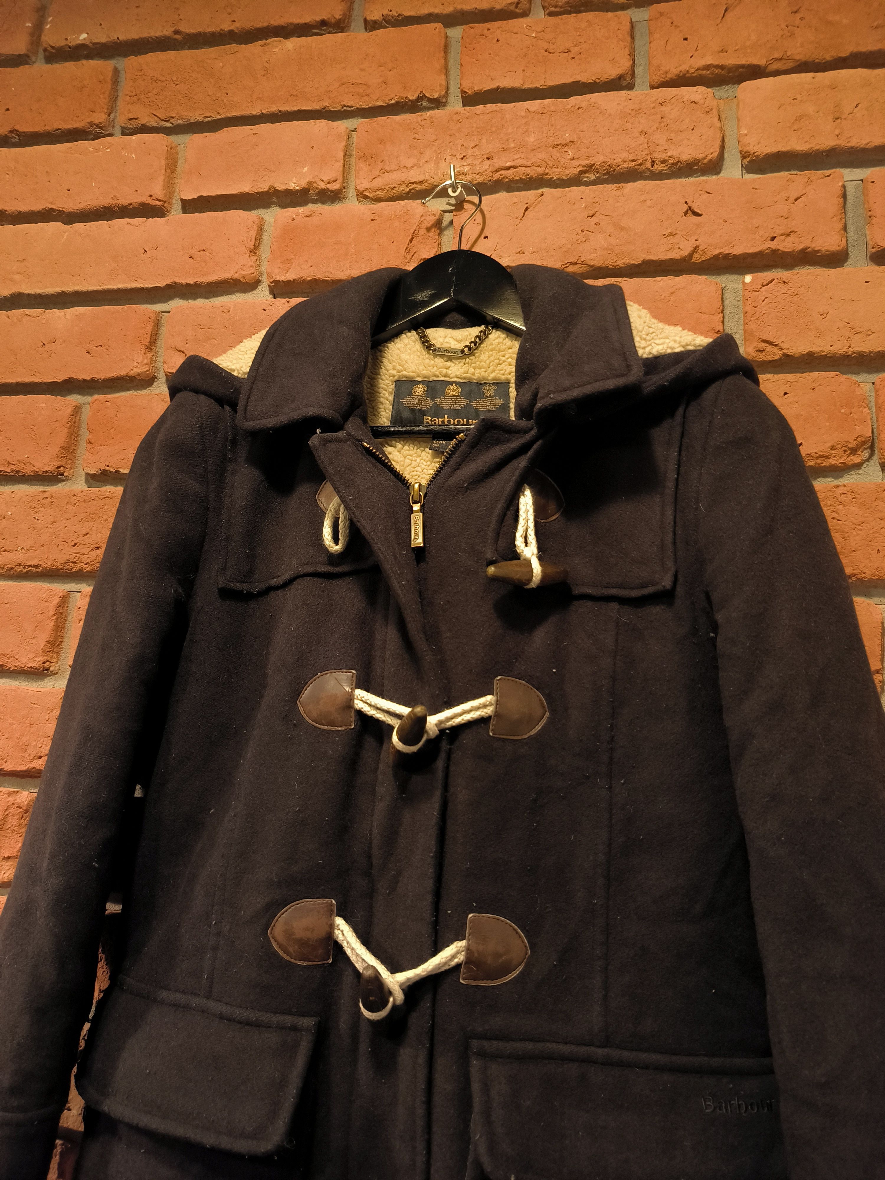Barbour × Vintage Barbour Vintage Duffle Coat Jacket Cashmere Wool Winter Size US XS / EU 42 / 0 - 2 Thumbnail
