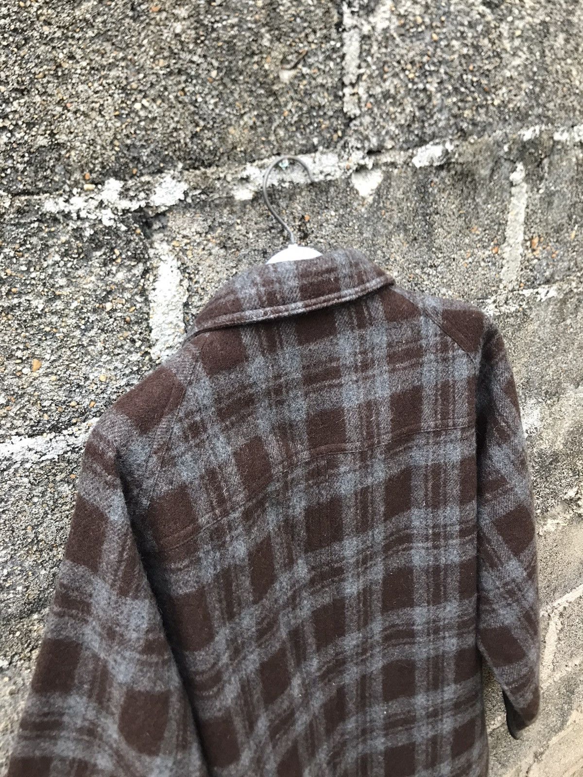 BARNS OUTFITTERS ⚡️Vintage Brown Flannel Wool Chore Barn Ranch Jacket Size US L / EU 52-54 / 3 - 15 Thumbnail