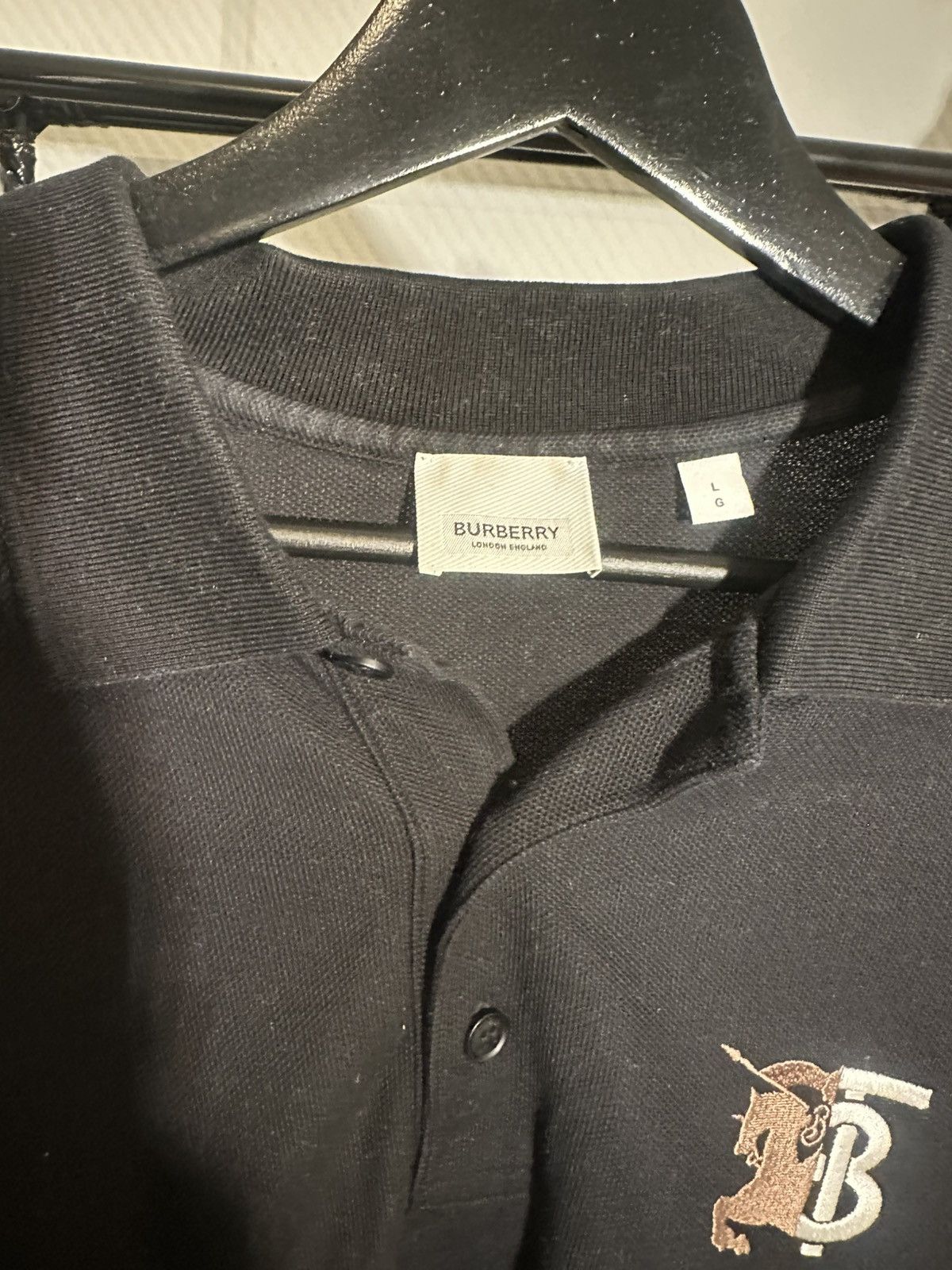 Burberry Burberry TB 1856 Equestrian Knight Embroidered Long-Sleeve Size US L / EU 52-54 / 3 - 2 Thumbnail