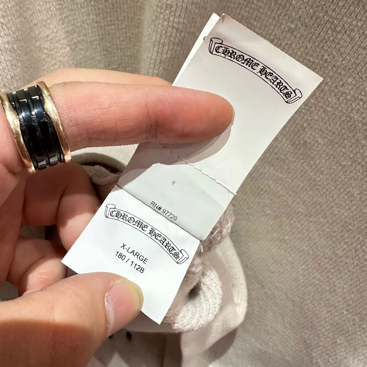 Chrome Hearts Chrome Hearts Cream Sword Silver Scroll XL Sweater Size US XL / EU 56 / 4 - 5 Thumbnail