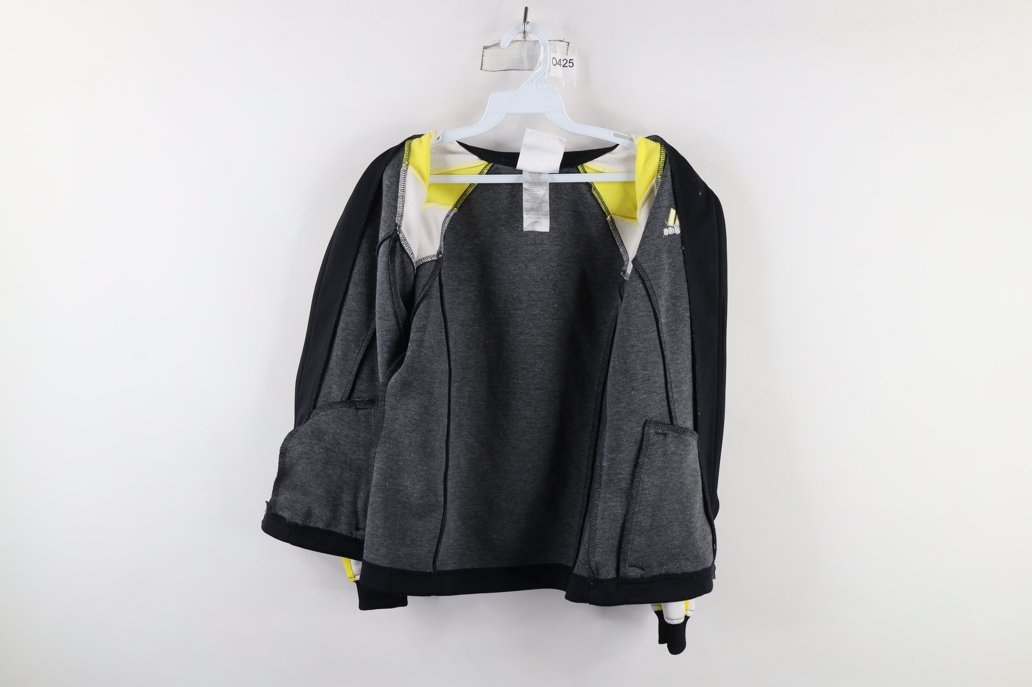 Adidas × Vintage Vintage 90s Adidas Spell Out Warm Up Track Jacket Black Size S / US 4 / IT 40 - 10 Thumbnail