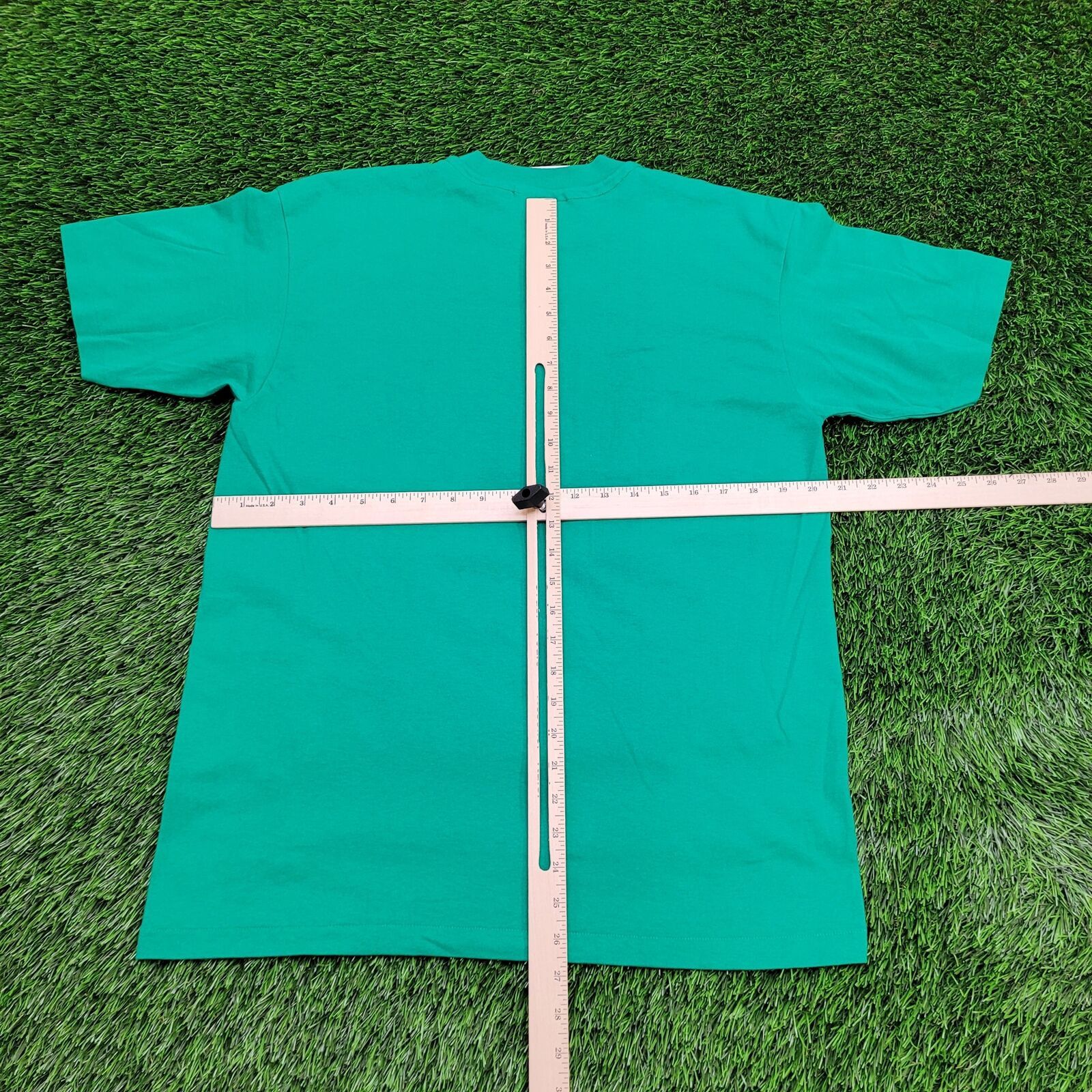Hanes Vintage 80s New-Jersey ROTC Shirt M/L 20x26 Green Size US L / EU 52-54 / 3 - 3 Thumbnail