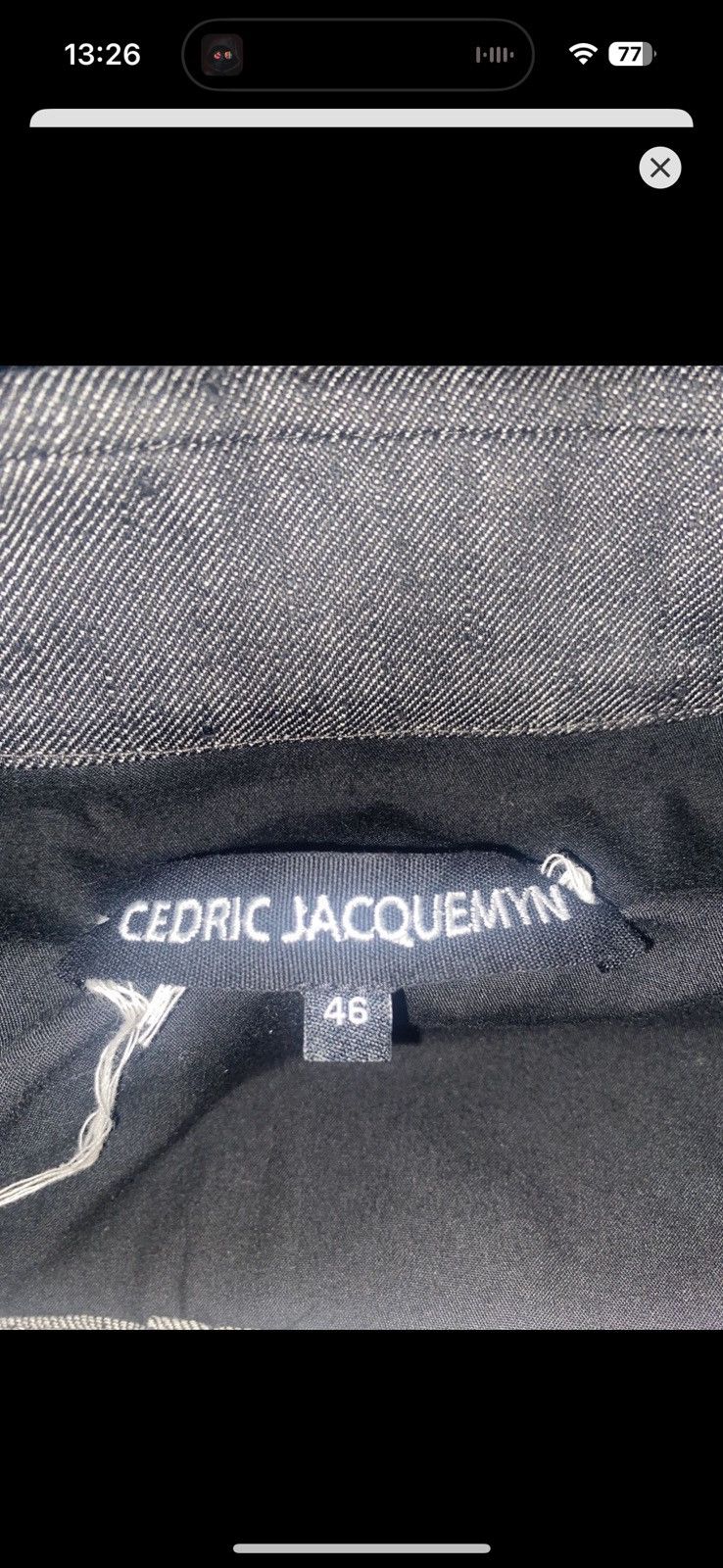 Cedric Jacquemyn Denim jacket Size US S / EU 44-46 / 1 - 5 Thumbnail