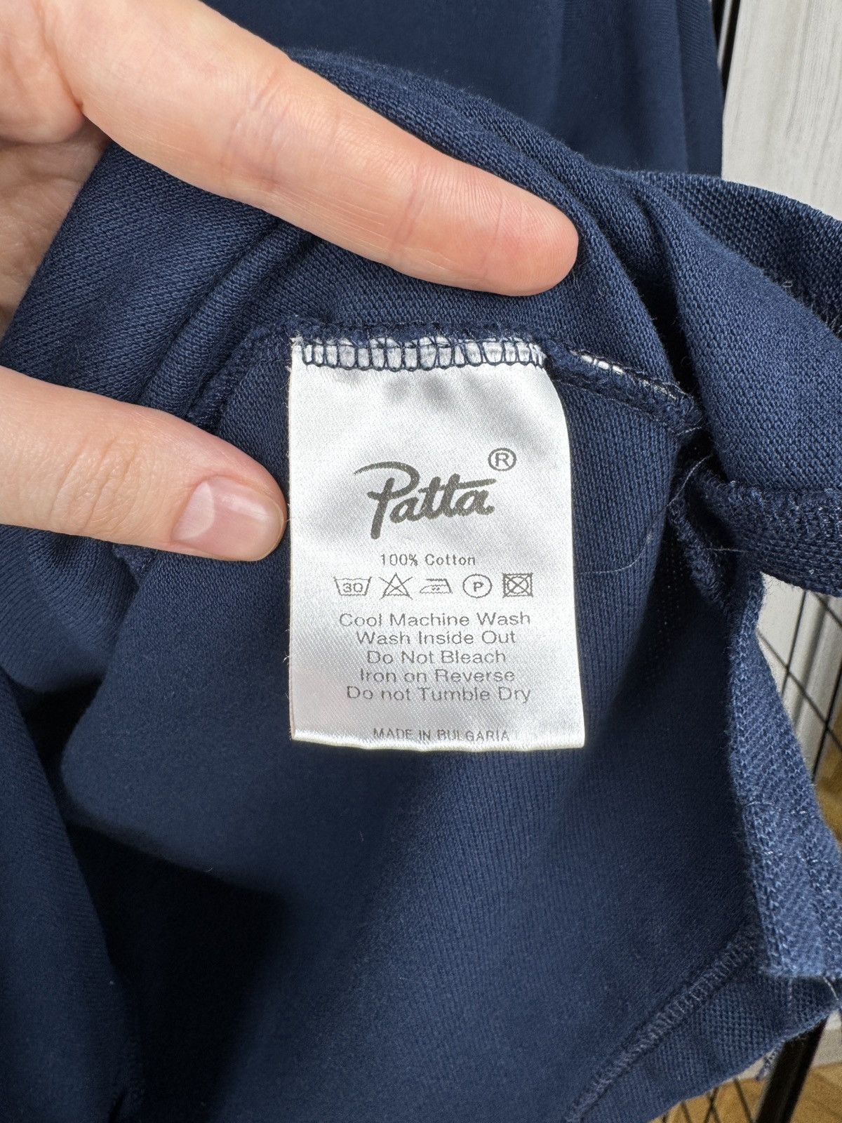 Patta Patta Navy Blue classic double P logo cotton polo tee shirt Size US M / EU 48-50 / 2 - 12 Thumbnail