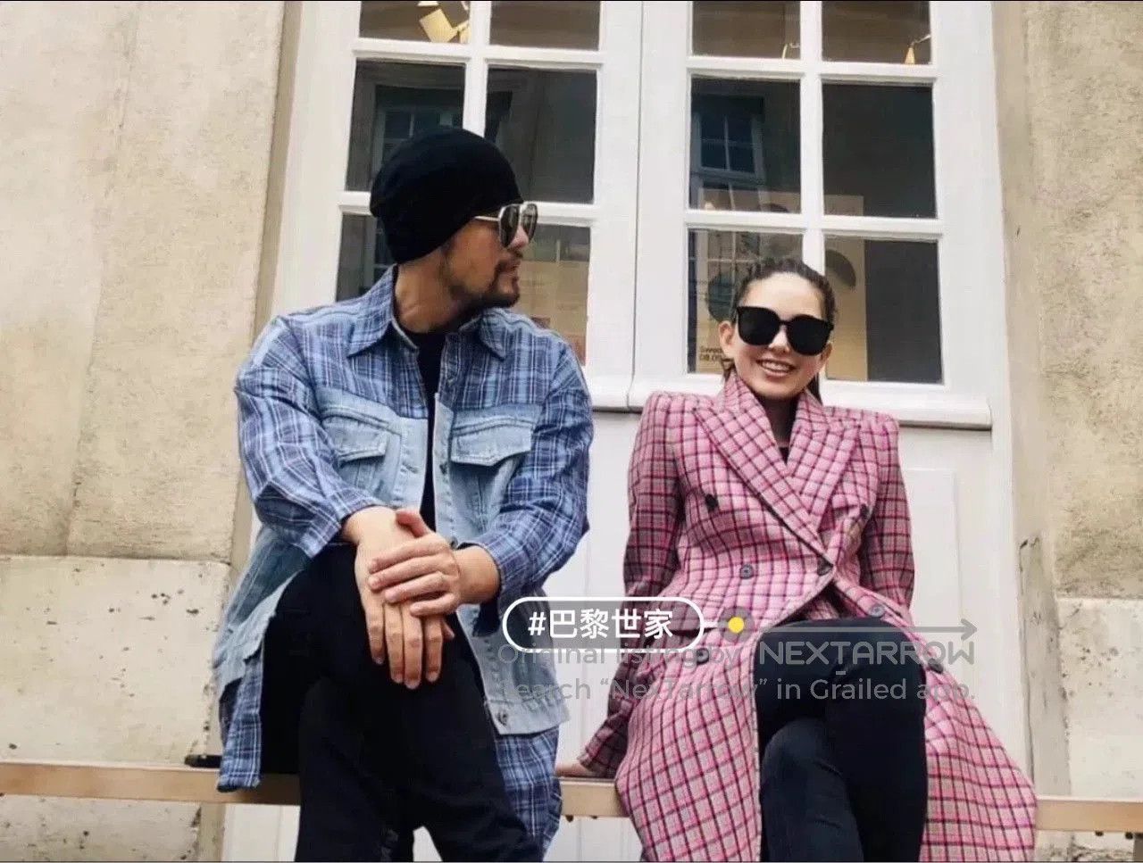 Balenciaga balenciaga pink checkered oversized coat. Size S / US 4 / IT 40 - 6 Thumbnail