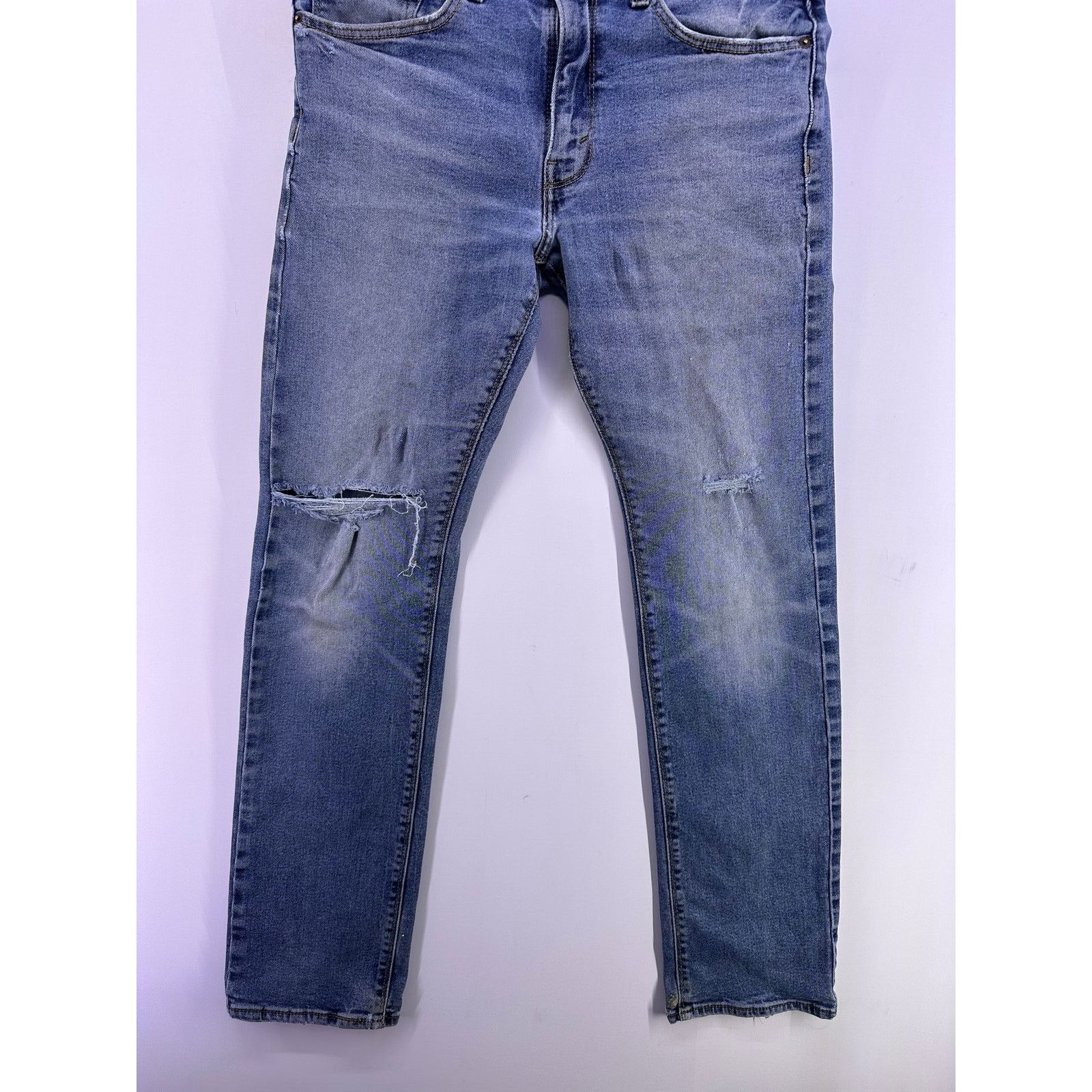 Levi's Blue Ripped Denizen Levi’s 232 Jeans Size 32/34 Size US 32 / EU 48 - 3 Thumbnail