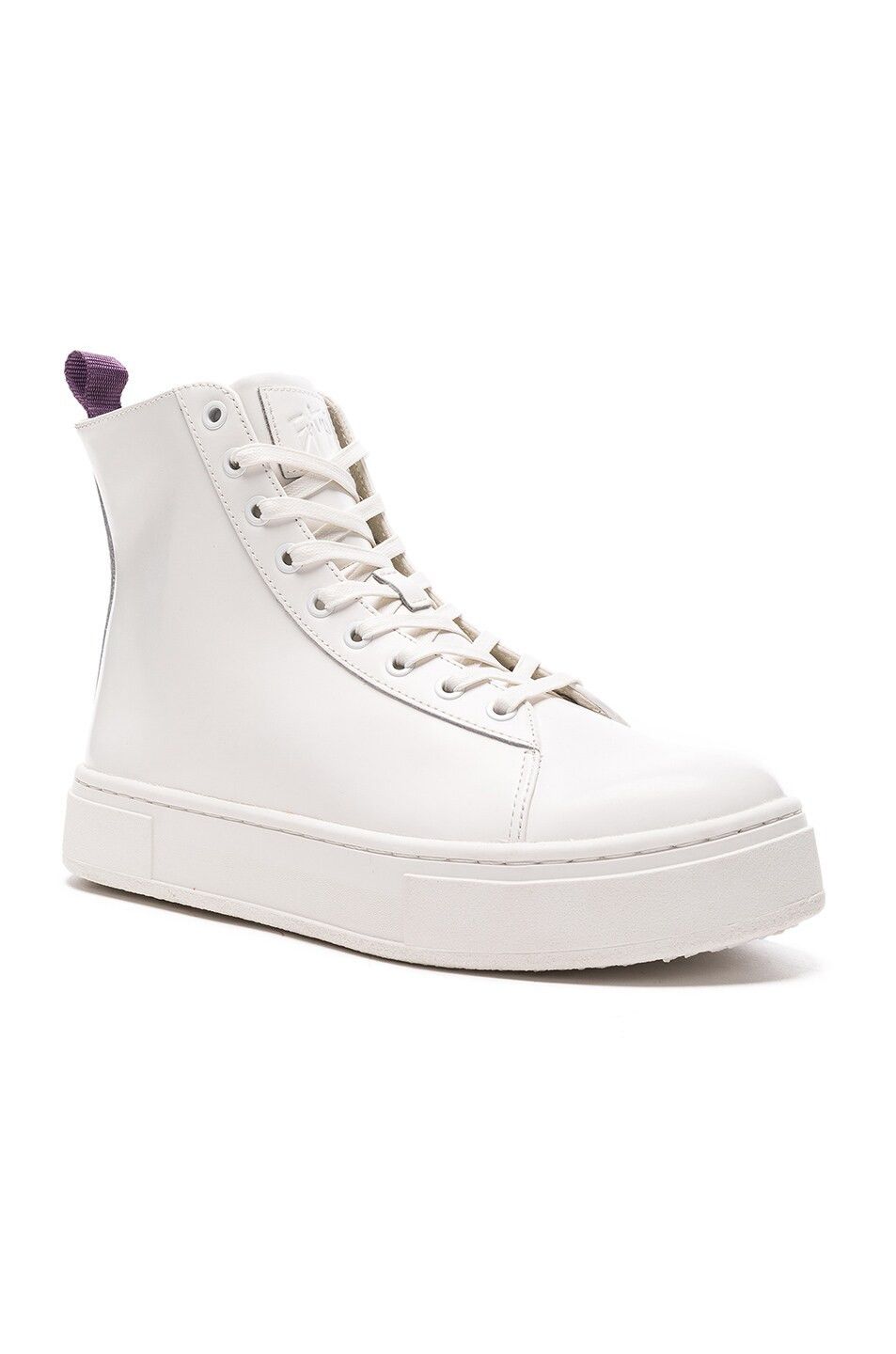 Eytys Kibo White Leather Size 7 Shoes in Black, Men's