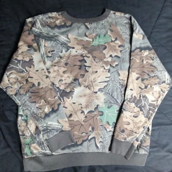Realtree Vintage Realtree Oak Leaves Camouflage Crewneck Sweatshirt Size US L / EU 52-54 / 3 - 4 Thumbnail