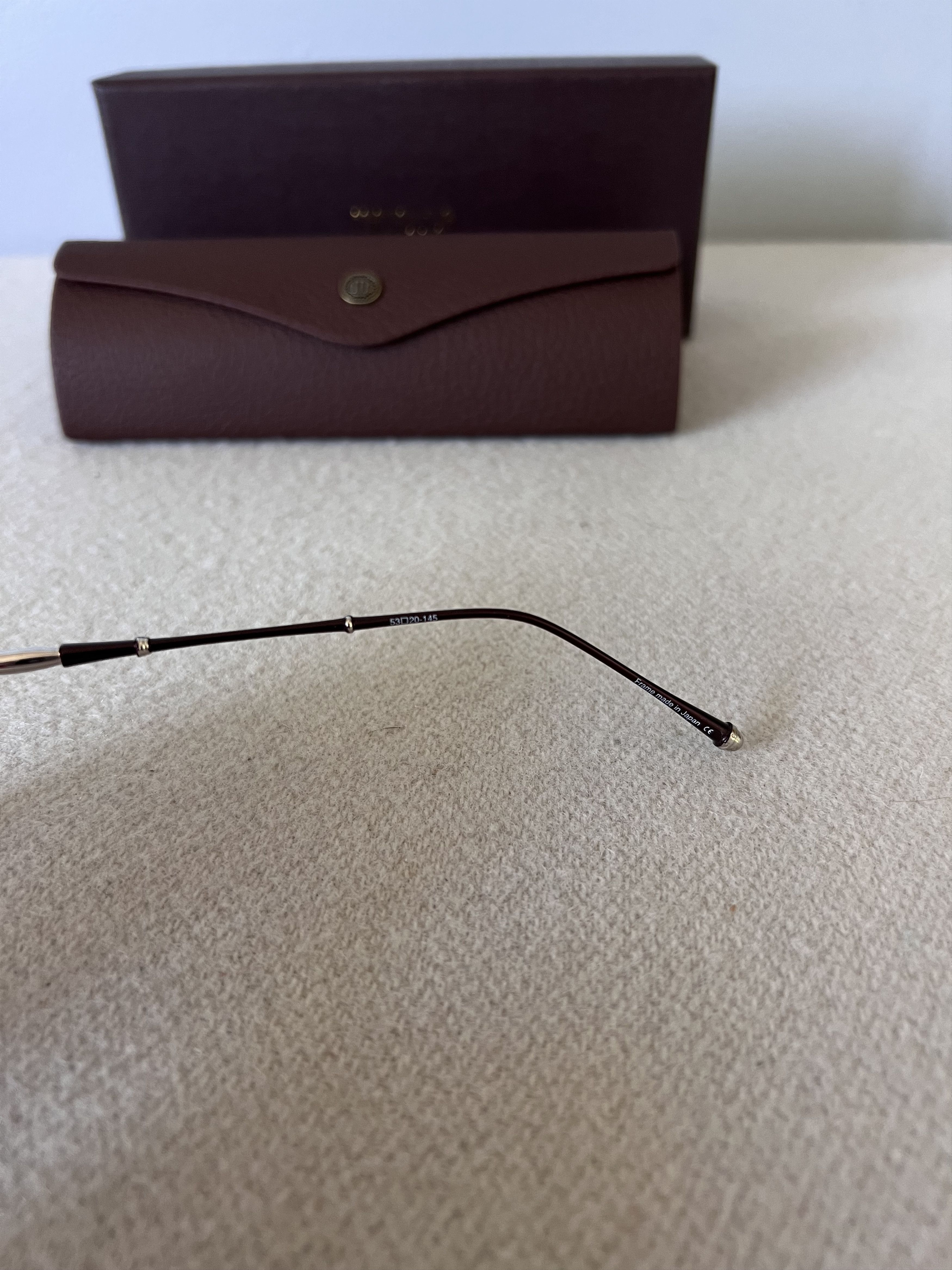 Matsuda Matsuda M2035 Sqaure Sunglasses in Burgundy Size ONE SIZE - 6 Thumbnail