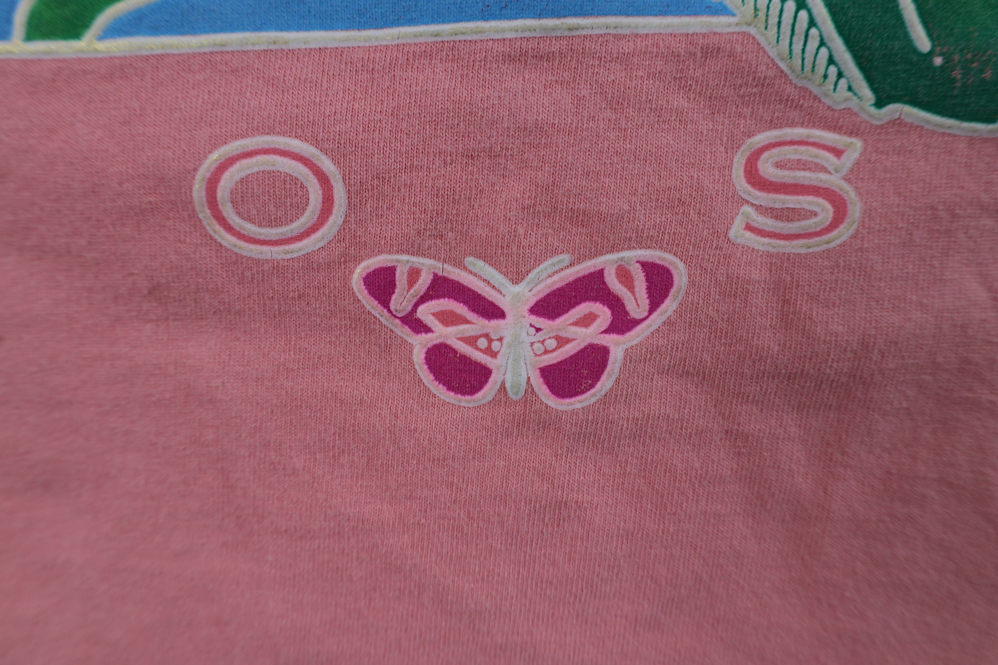 Vintage Vintage 90s Streetwear Spell Rose Flower T-Shirt Pink USA Size L / US 10 / IT 46 - 5 Thumbnail