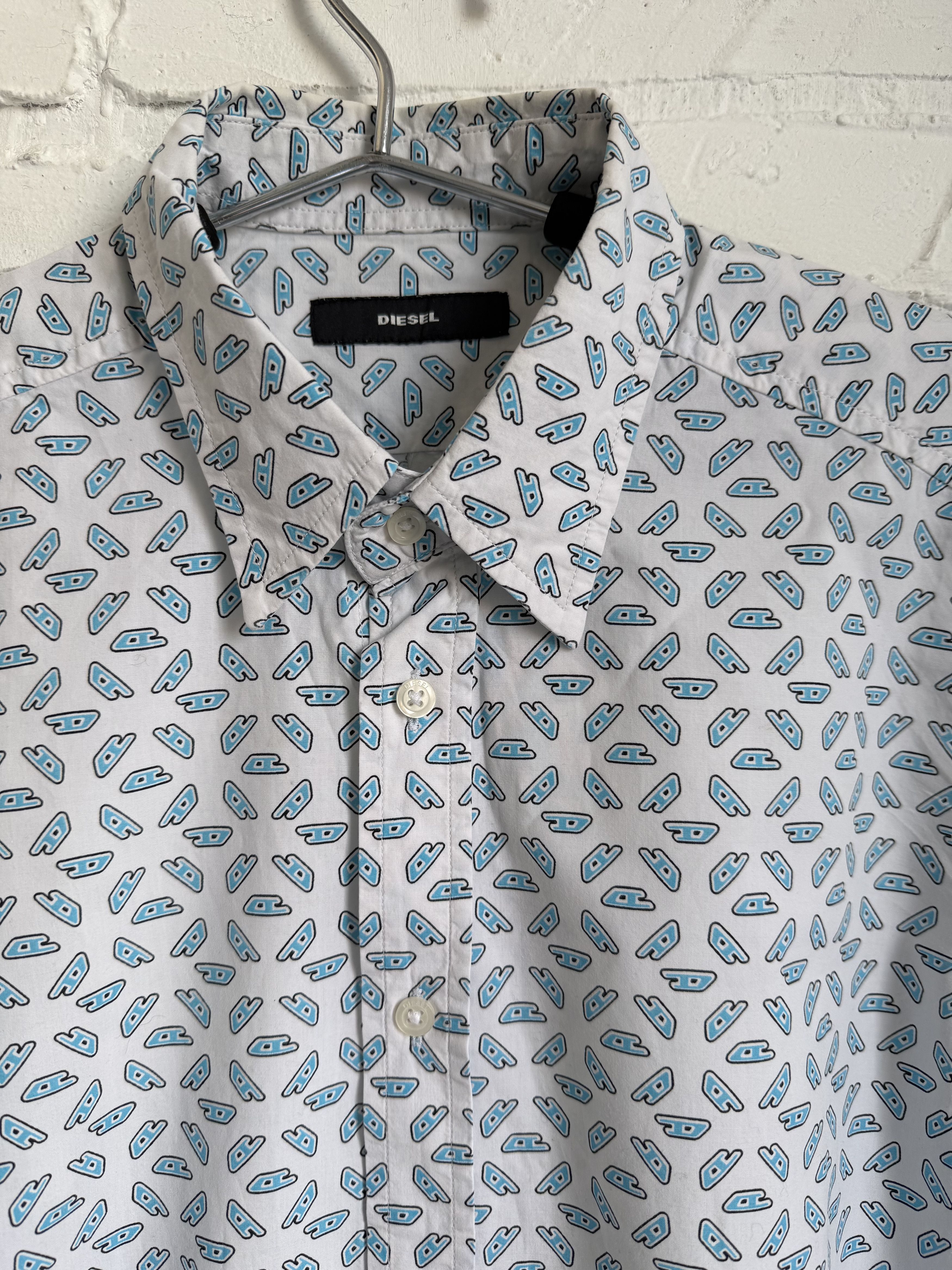 Diesel Diesel D Logo monogram shirt y2k Size US M / EU 48-50 / 2 - 5 Thumbnail