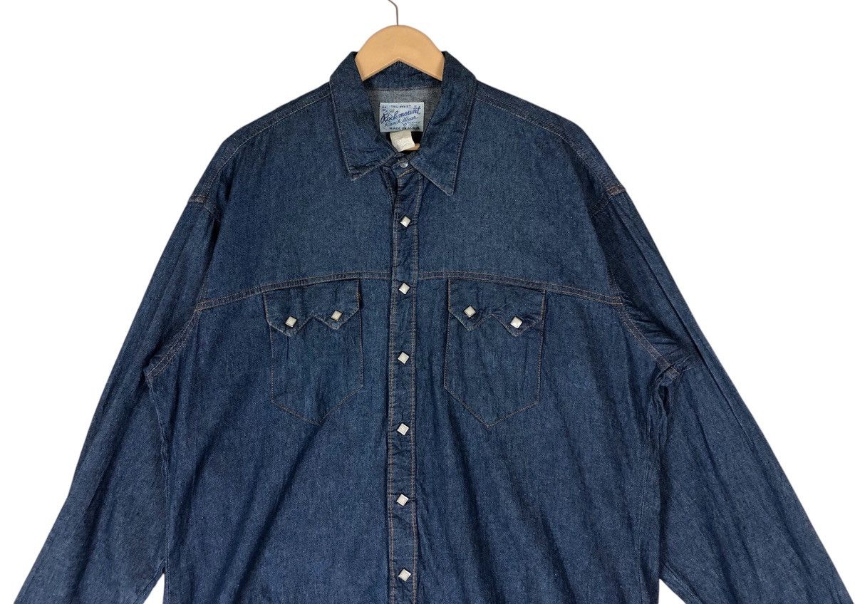 Rockmount Ranch Wear Vintage Rockmount Ranch Wear TruWest Snap Button Denim Shirt Size US L / EU 52-54 / 3 - 4 Thumbnail