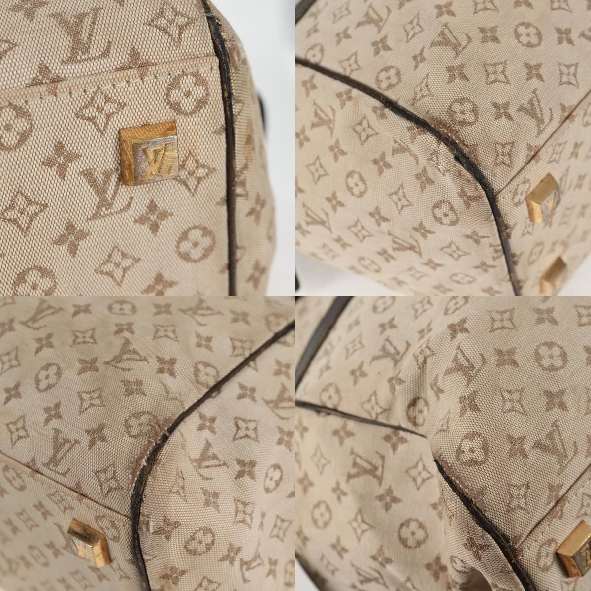 Louis Vuitton LOUIS VUITTON Monogram Mini Josephine GM Hand Bag Khaki Size ONE SIZE - 10 Thumbnail